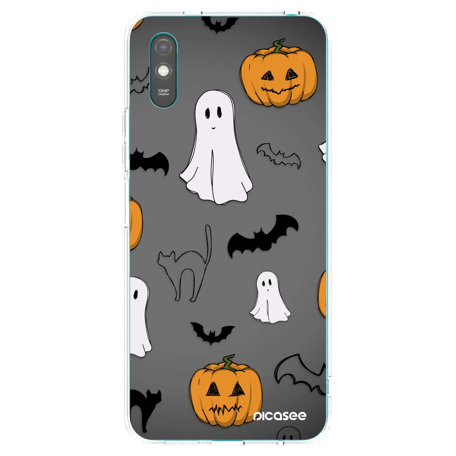 Picasee Xiaomi Redmi 9AT Hülle - Transparentes Silikon - Spooky crew
