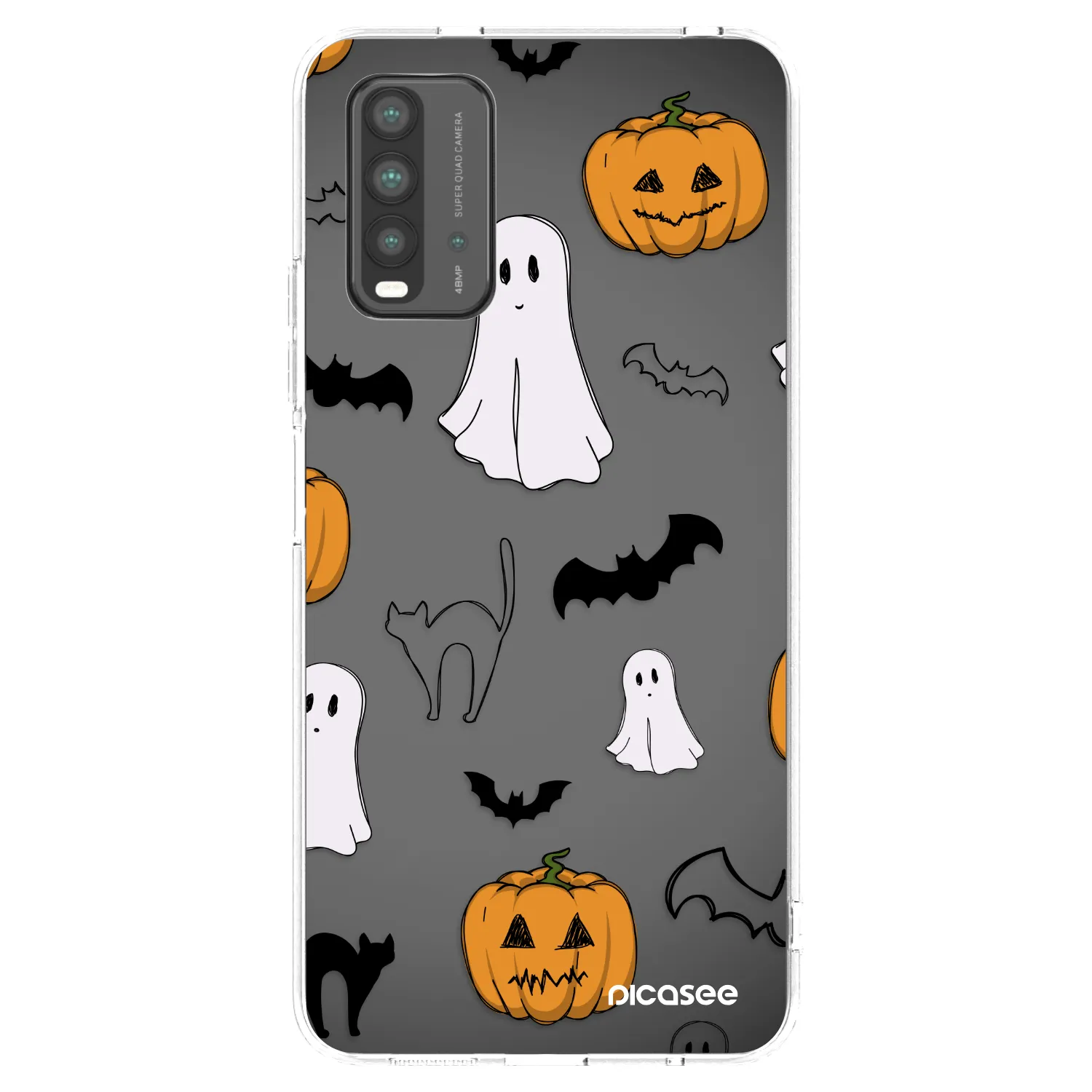 Picasee Xiaomi Redmi 9T Hülle - Transparentes Silikon - Spooky crew