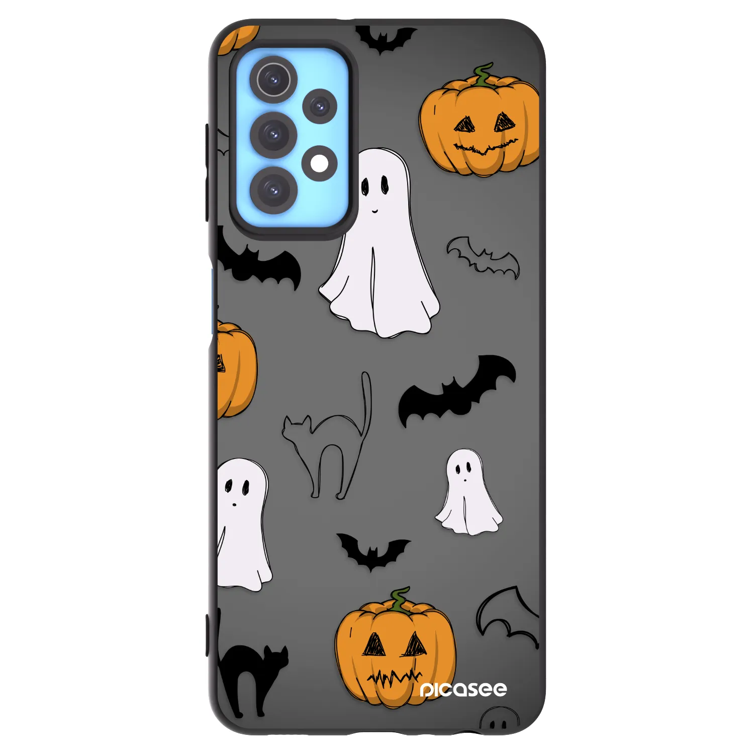 Picasee Samsung Galaxy A32 4G SM-A325F Hülle - Schwarzes Silikon - Spooky crew
