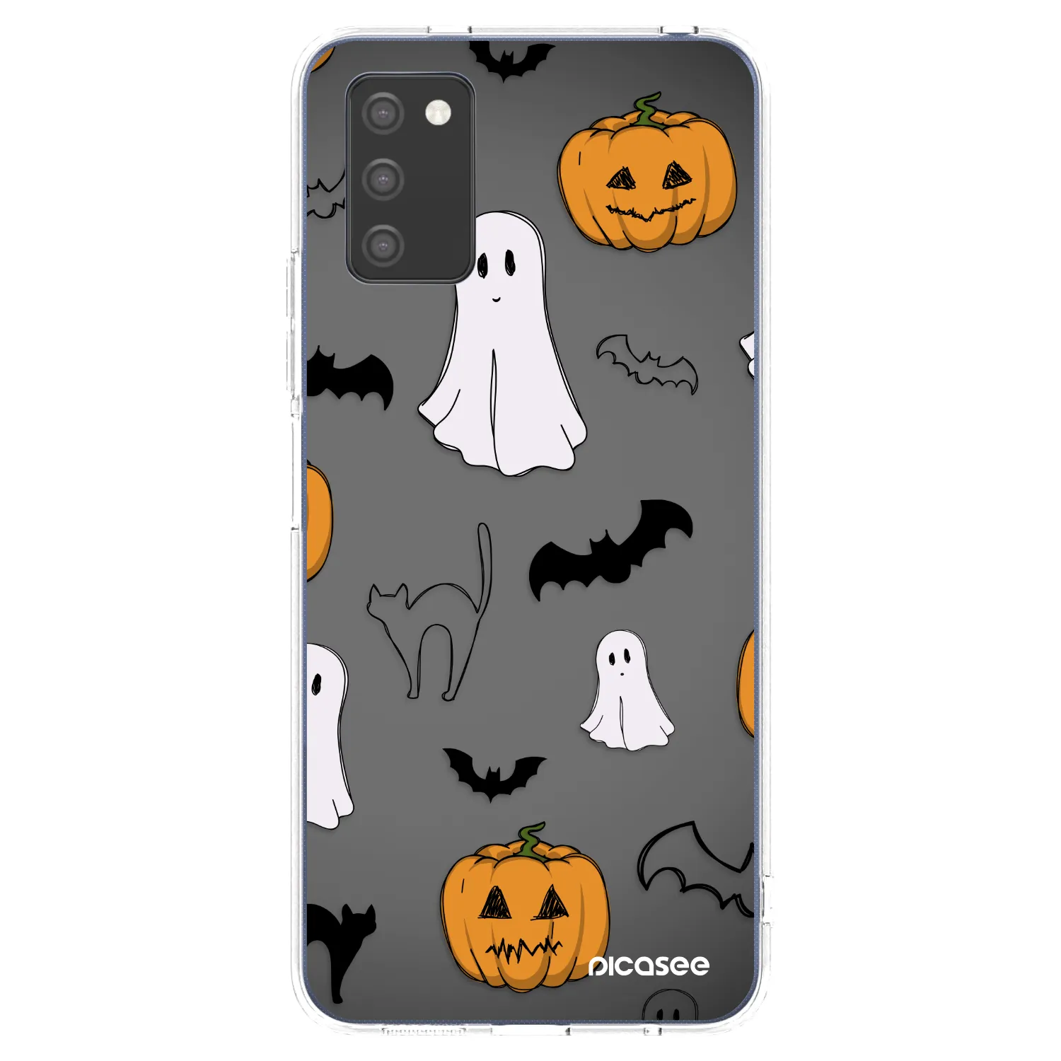 Picasee Samsung Galaxy A02s A025G Hülle - Transparentes Silikon - Spooky crew
