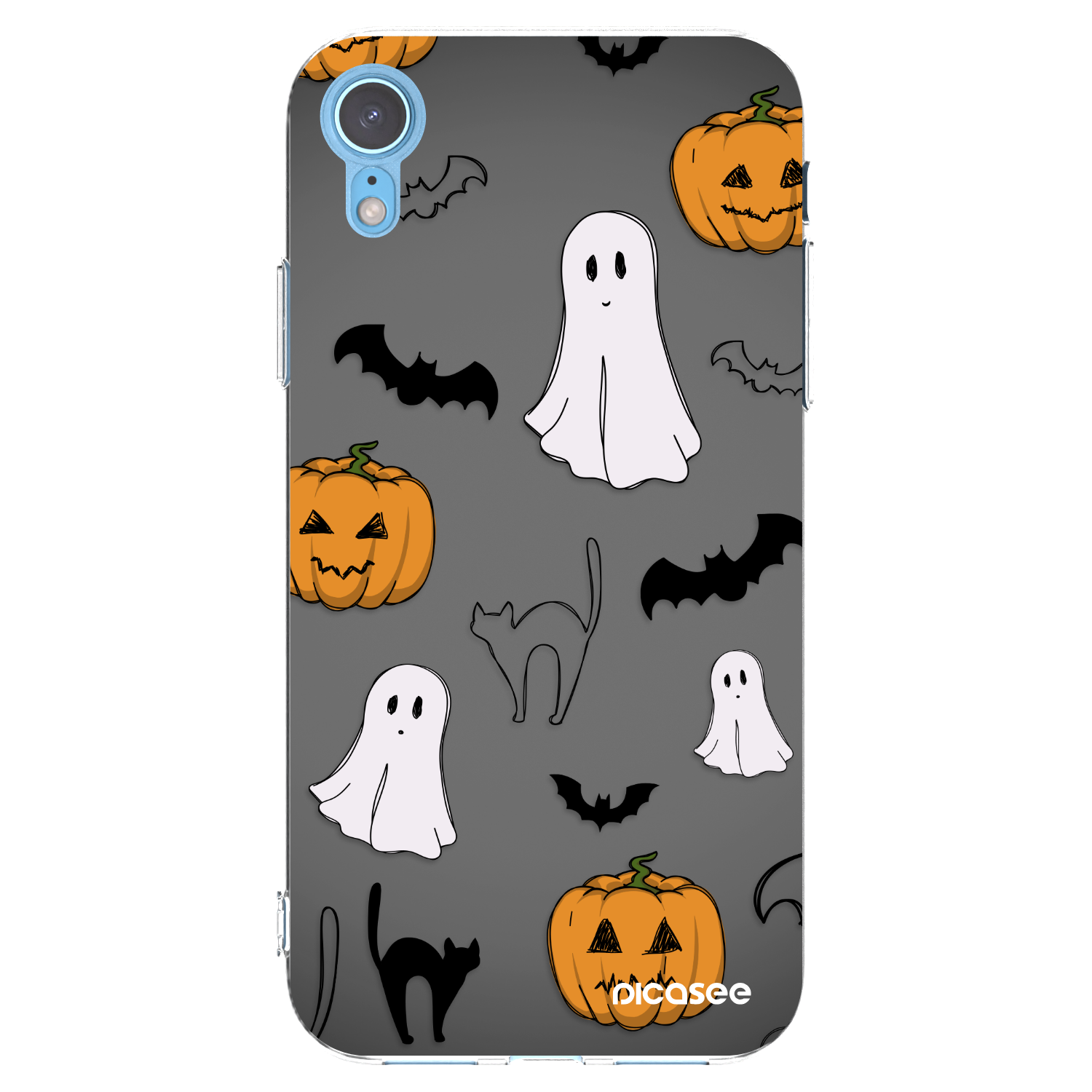 Picasee Apple iPhone XR Hülle - Transparentes Silikon - Spooky crew
