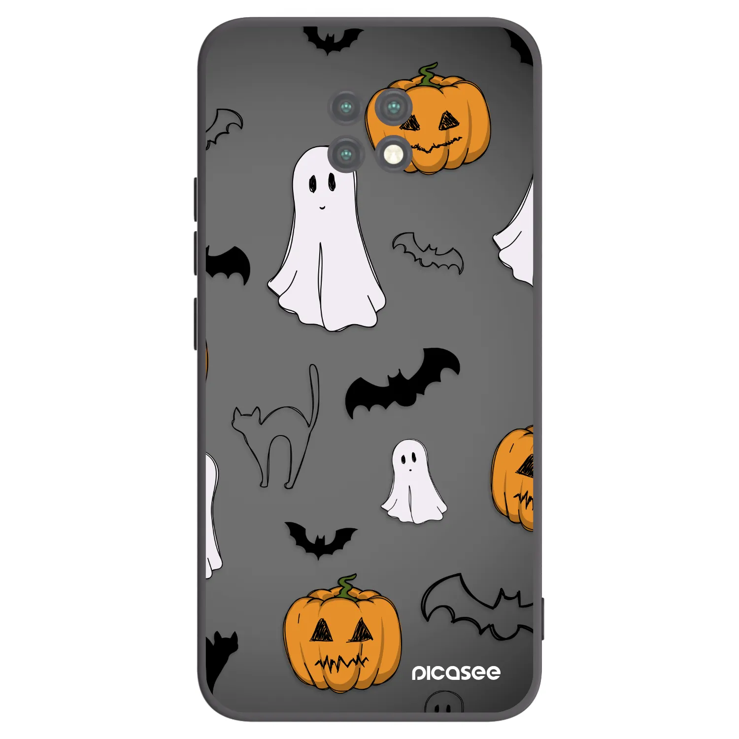 Picasee Xiaomi Redmi Note 9T Hülle - Schwarzes Silikon - Spooky crew
