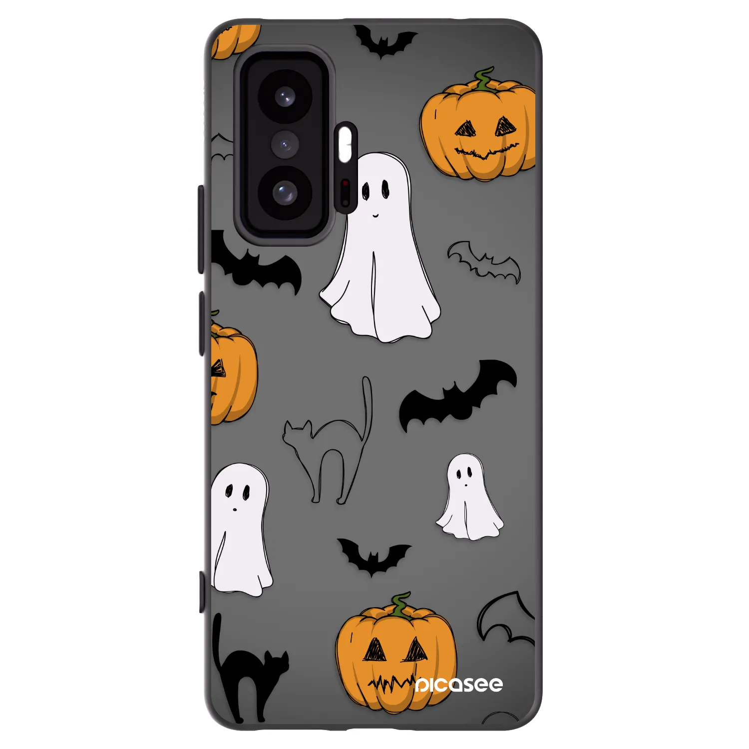 Picasee Xiaomi 11T Hülle - Schwarzes Silikon - Spooky crew