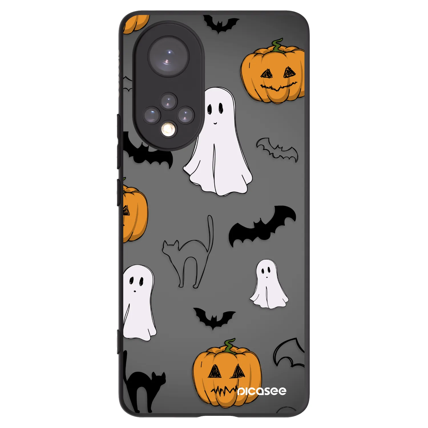 Picasee Honor 50 5G Hülle - Schwarzes Silikon - Spooky crew