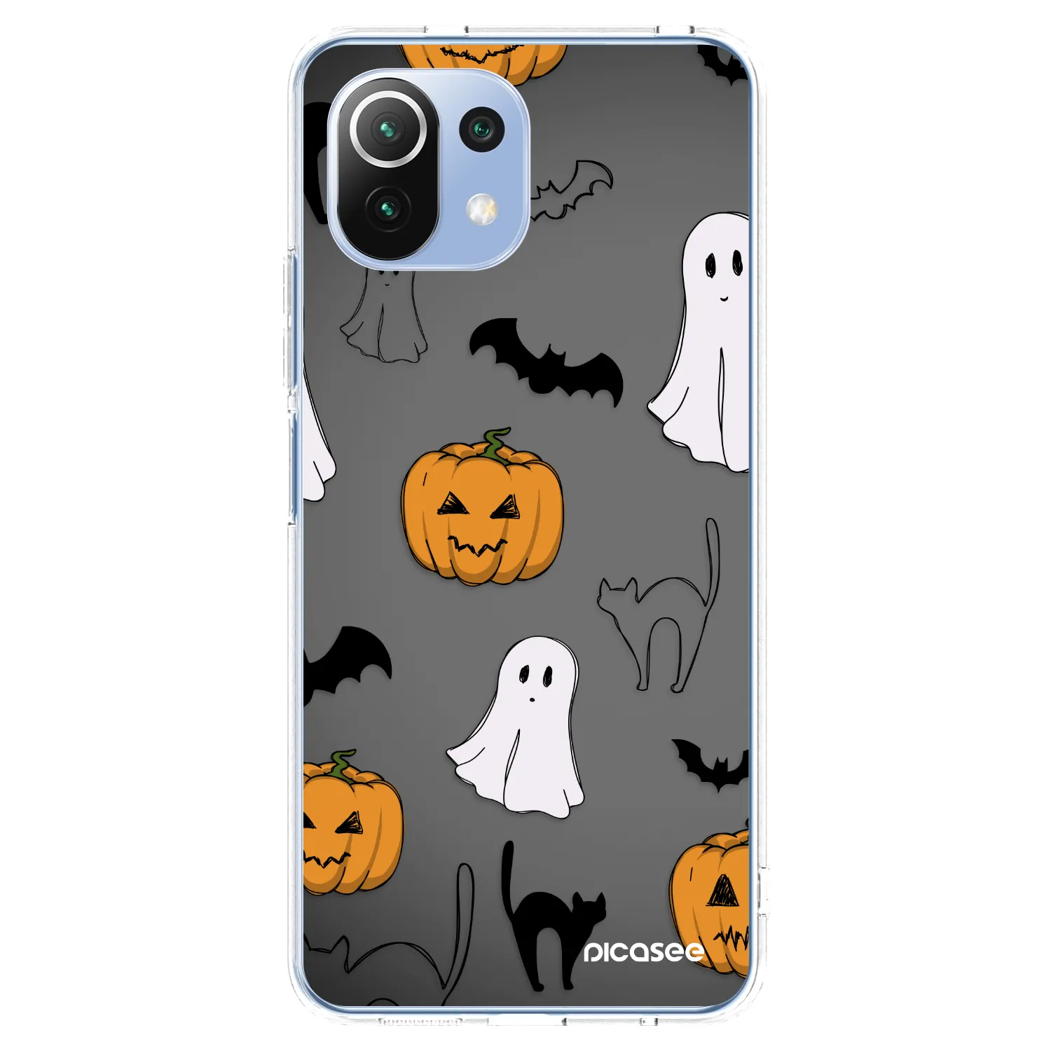 Picasee Xiaomi 11 Lite 5G NE Hülle - Transparentes Silikon - Spooky crew