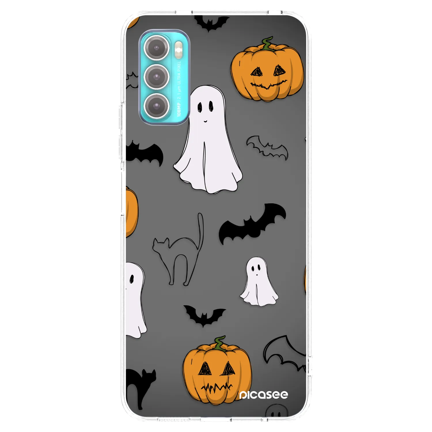 Picasee Motorola Moto G60 Hülle - Transparentes Silikon - Spooky crew