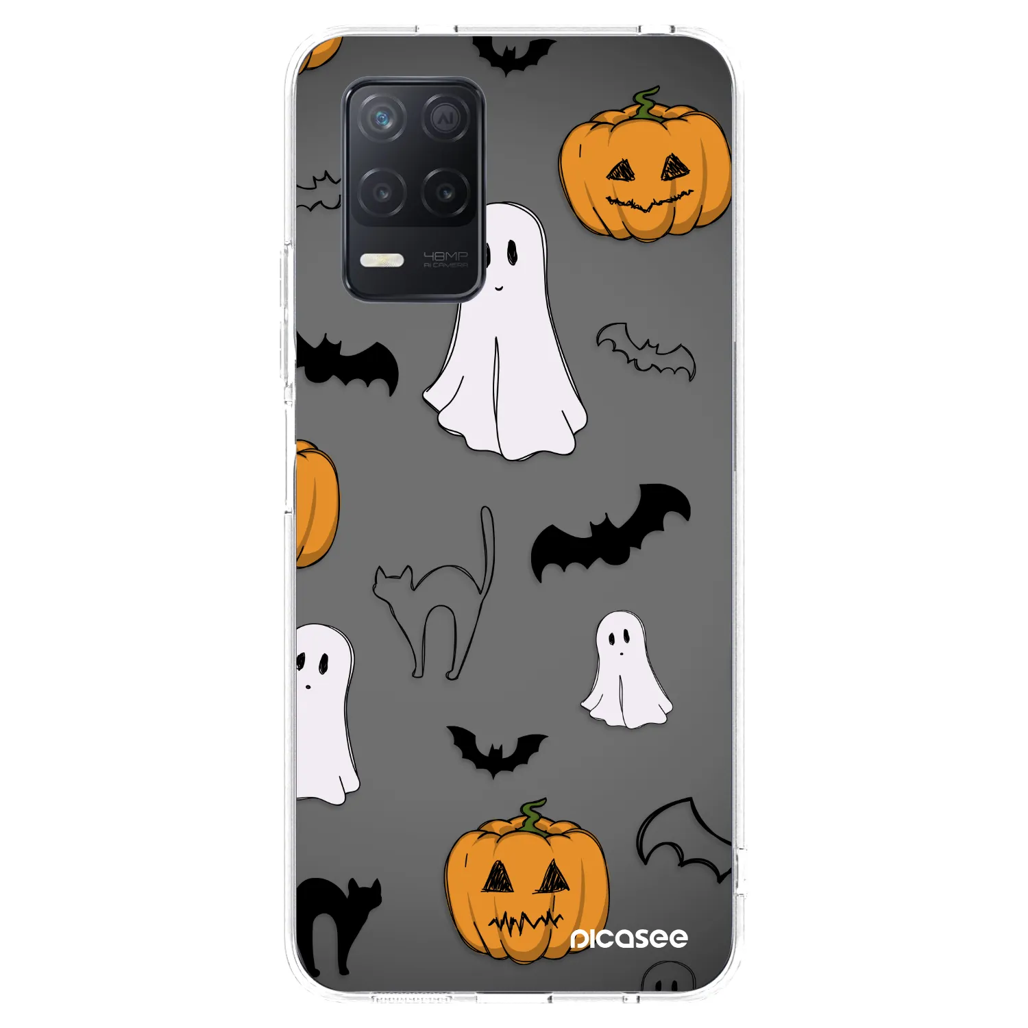 Picasee Realme 8 5G Hülle - Transparentes Silikon - Spooky crew