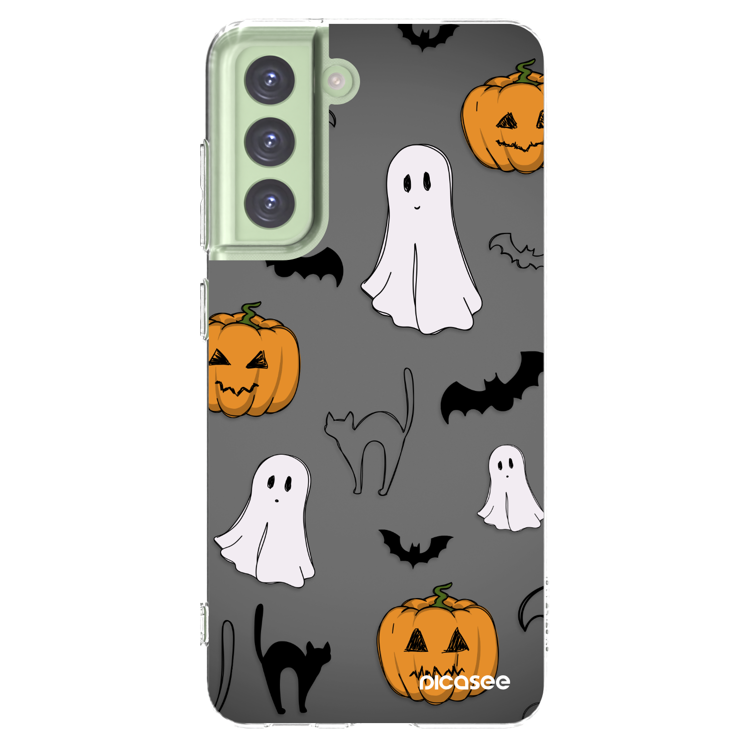 Picasee Samsung Galaxy S21 FE 5G Hülle - Transparentes Silikon - Spooky crew