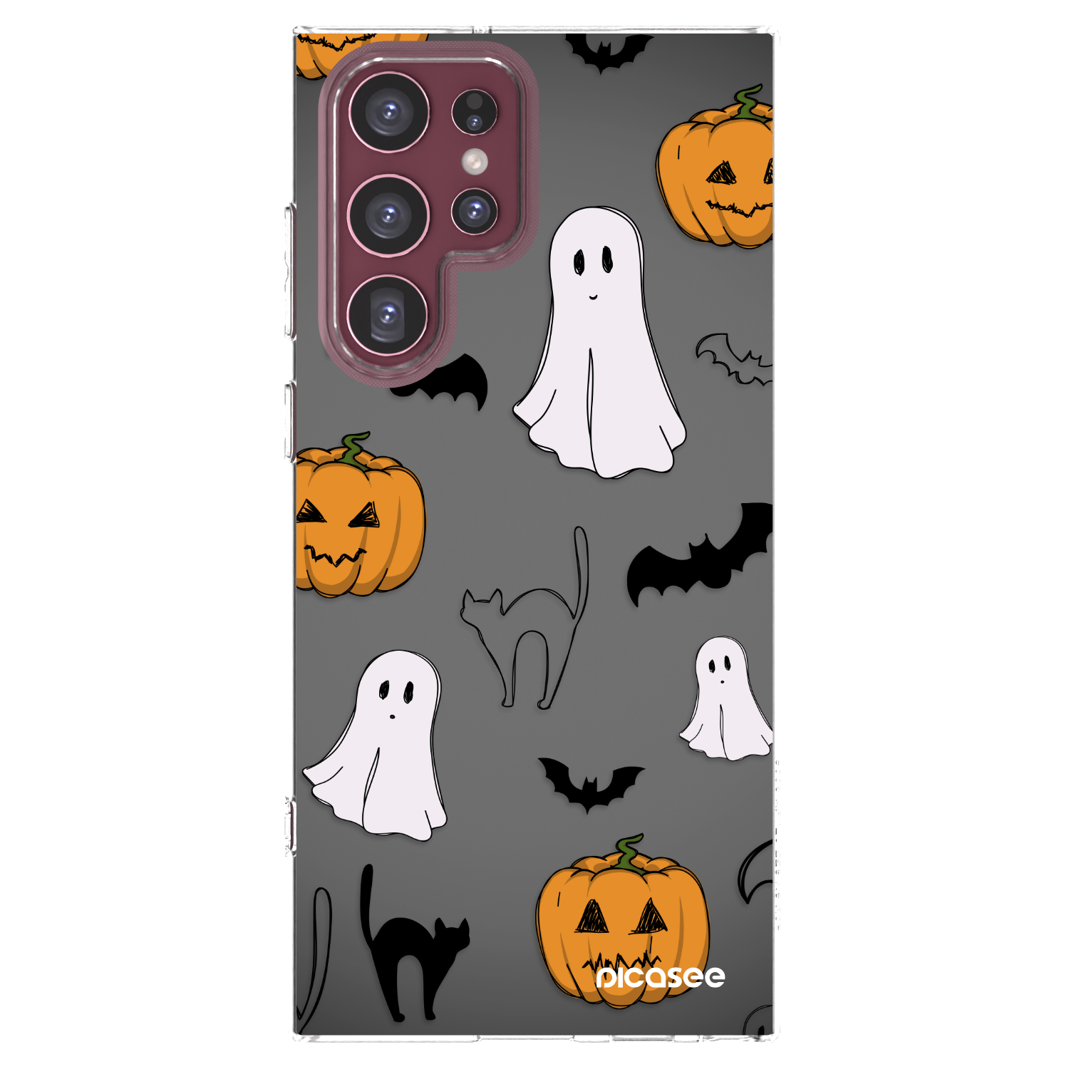 Picasee Samsung Galaxy S22 Ultra 5G Hülle - Transparentes Silikon - Spooky crew