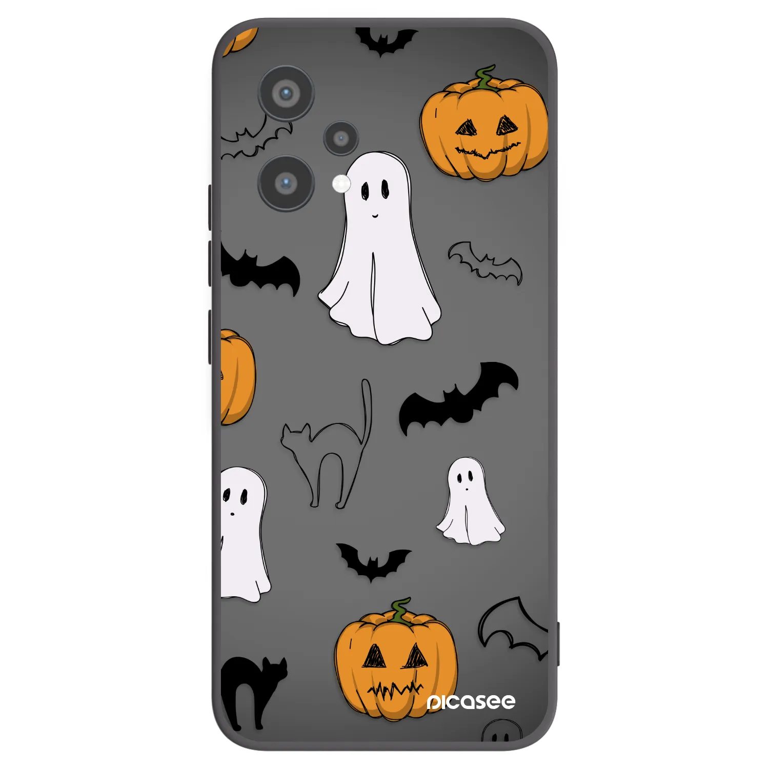 Picasee Realme 9 Pro 5G Hülle - Schwarzes Silikon - Spooky crew