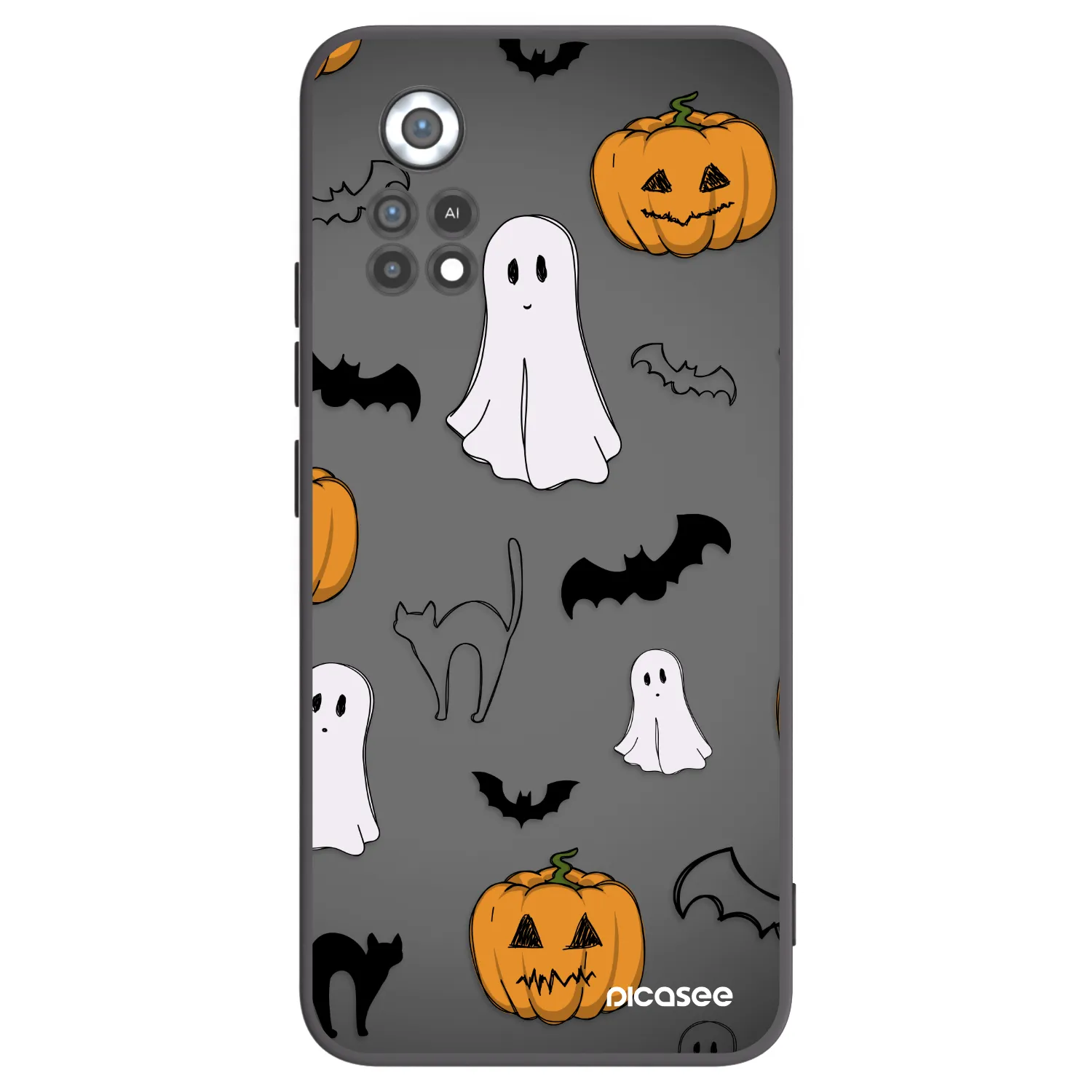 Picasee Xiaomi Poco X4 Pro 5G Hülle - Schwarzes Silikon - Spooky crew