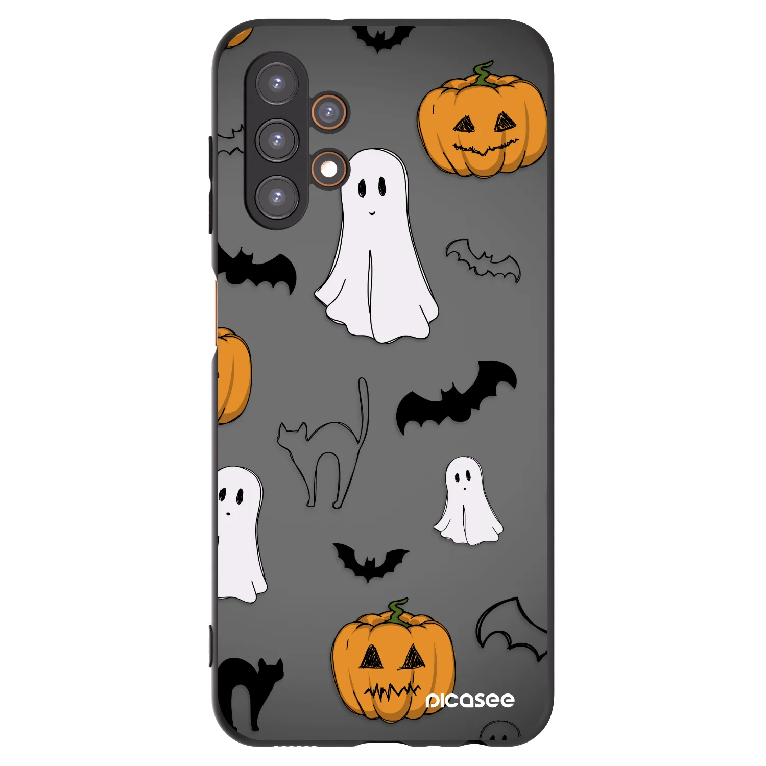 Picasee Samsung Galaxy A13 4G A135 Hülle - Schwarzes Silikon - Spooky crew