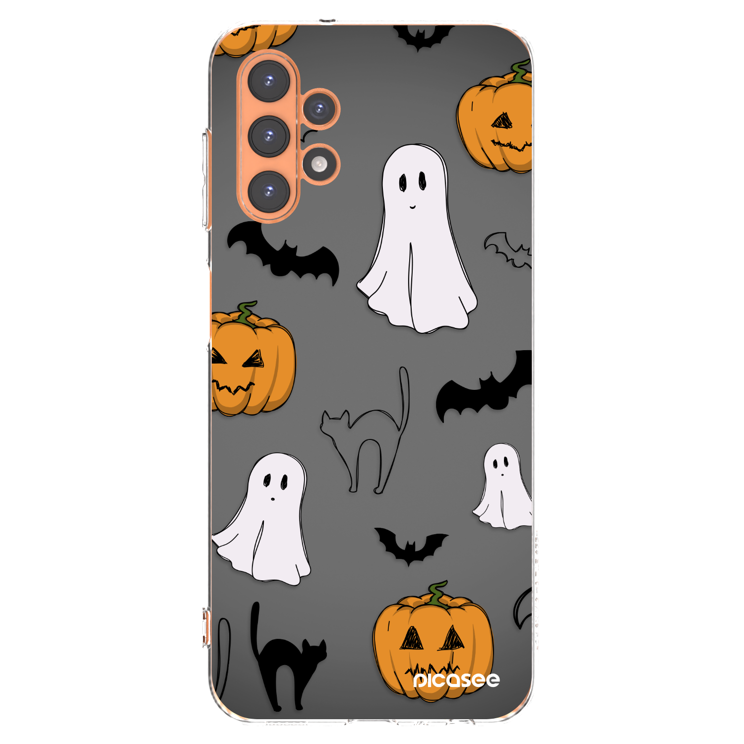 Picasee Samsung Galaxy A13 4G A135 Hülle - Transparentes Silikon - Spooky crew