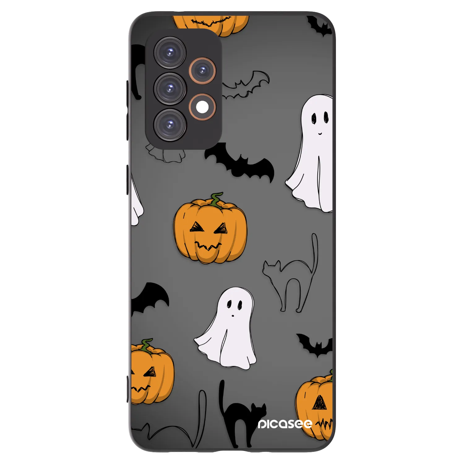 Picasee Samsung Galaxy A33 5G A336 Hülle - Schwarzes Silikon - Spooky crew