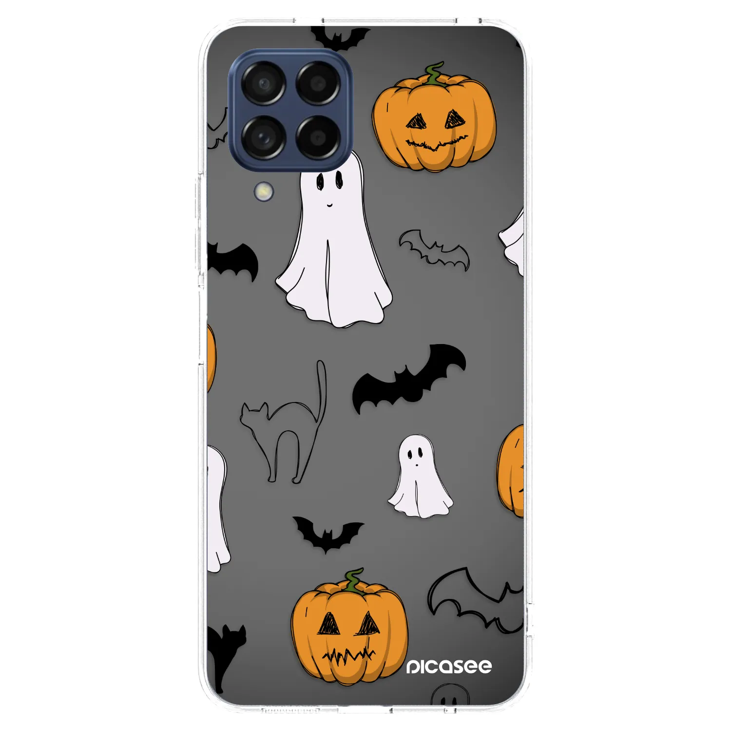 Picasee Samsung Galaxy M53 5G Hülle - Transparentes Silikon - Spooky crew