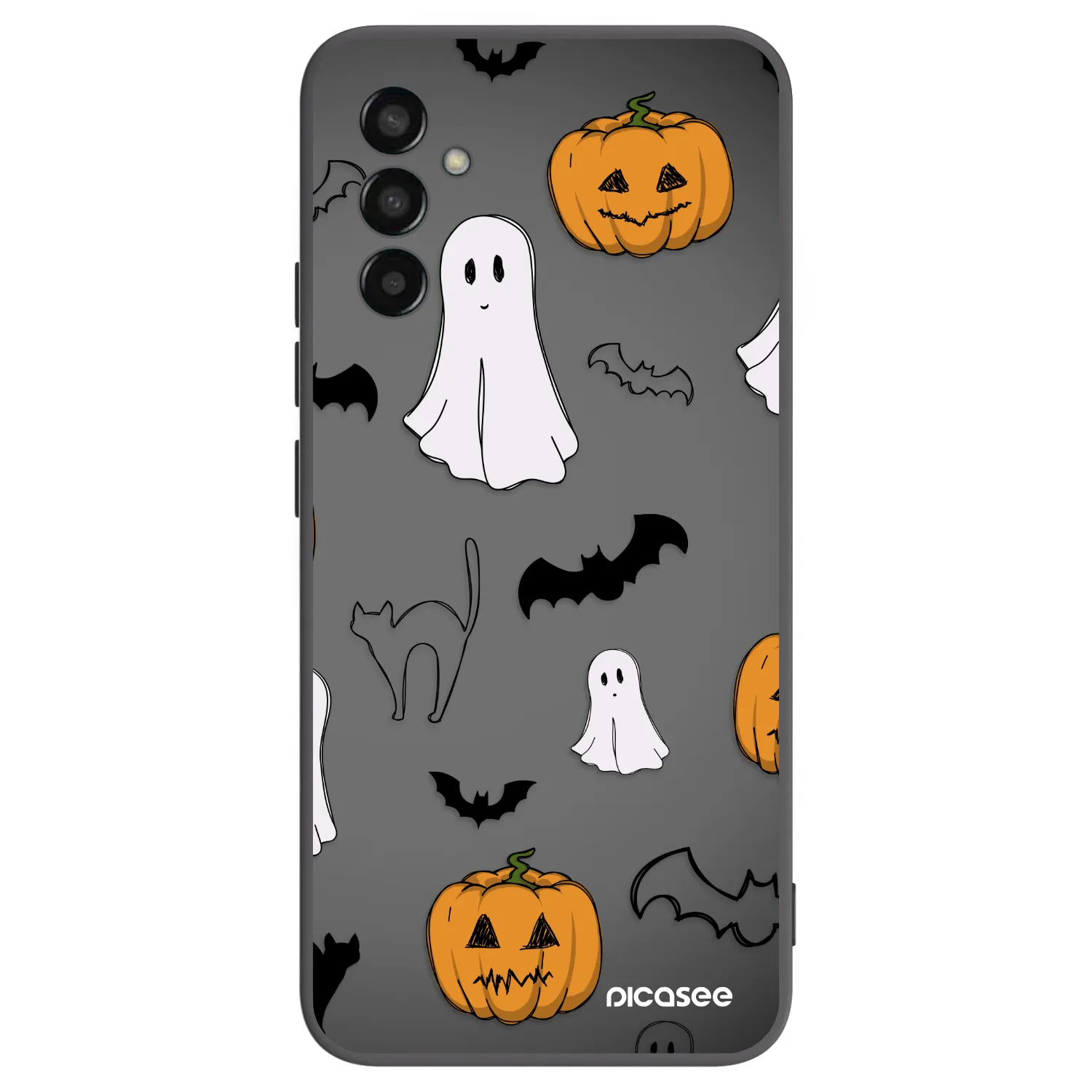 Picasee Samsung Galaxy M13 M135F Hülle - Schwarzes Silikon - Spooky crew