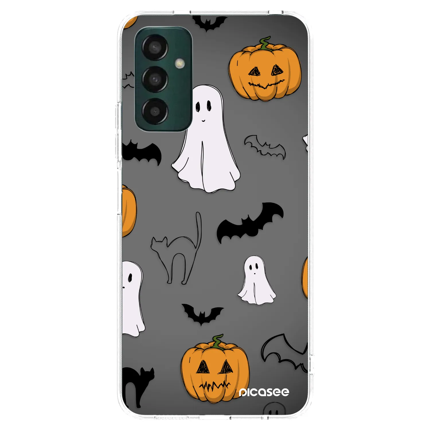 Picasee Samsung Galaxy M13 M135F Hülle - Transparentes Silikon - Spooky crew