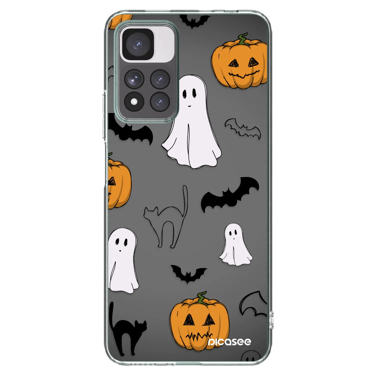 Picasee Xiaomi Redmi Note 11 Pro+ 5G Hülle - Transparentes Silikon - Spooky crew