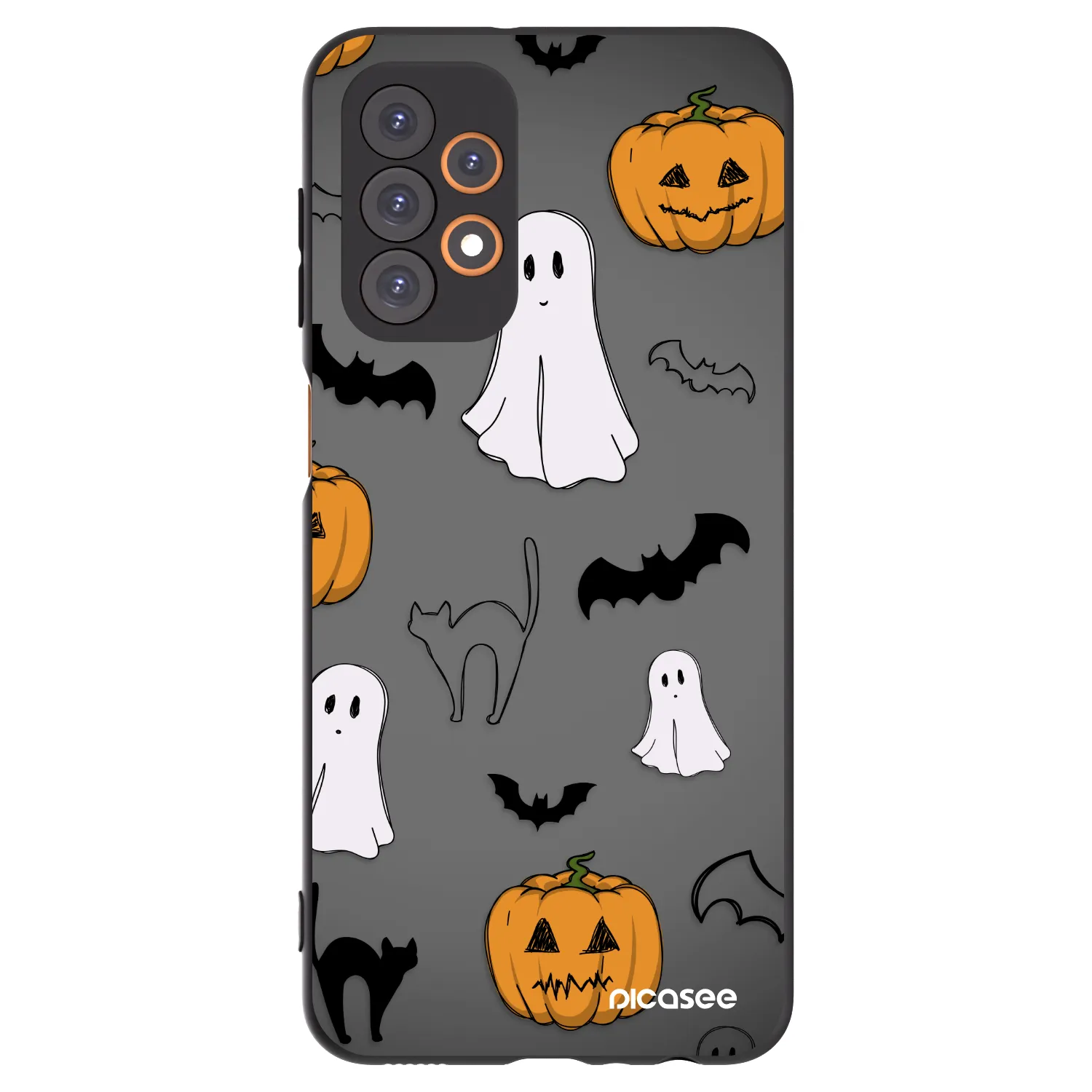 Picasee Samsung Galaxy A23 A235F 4G Hülle - Schwarzes Silikon - Spooky crew
