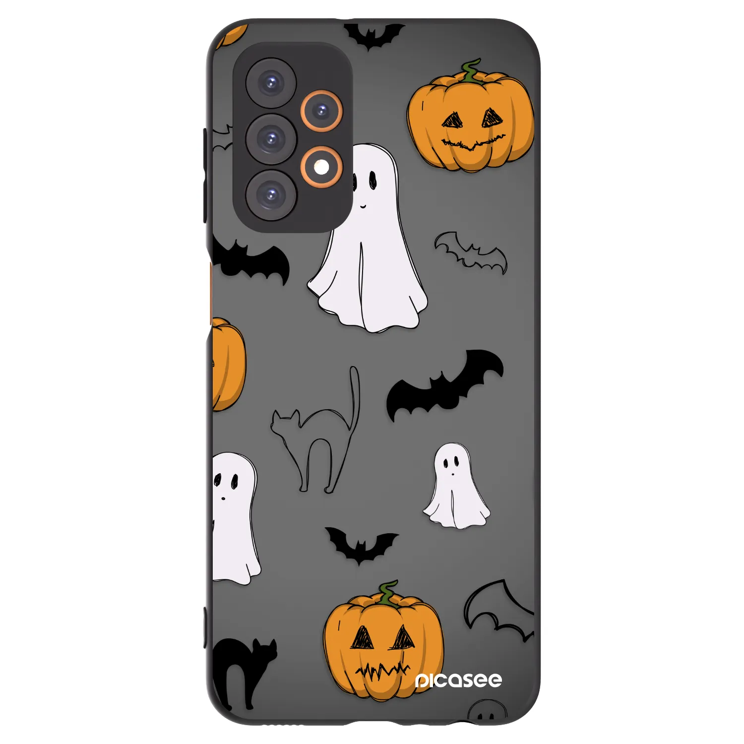 Picasee Samsung Galaxy A23 A236B 5G Hülle - Schwarzes Silikon - Spooky crew