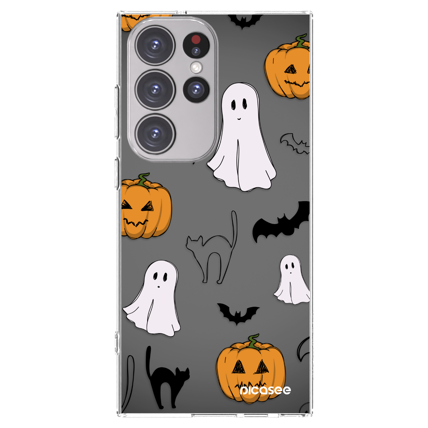Picasee Samsung Galaxy S23 Ultra 5G Hülle - Transparentes Silikon - Spooky crew