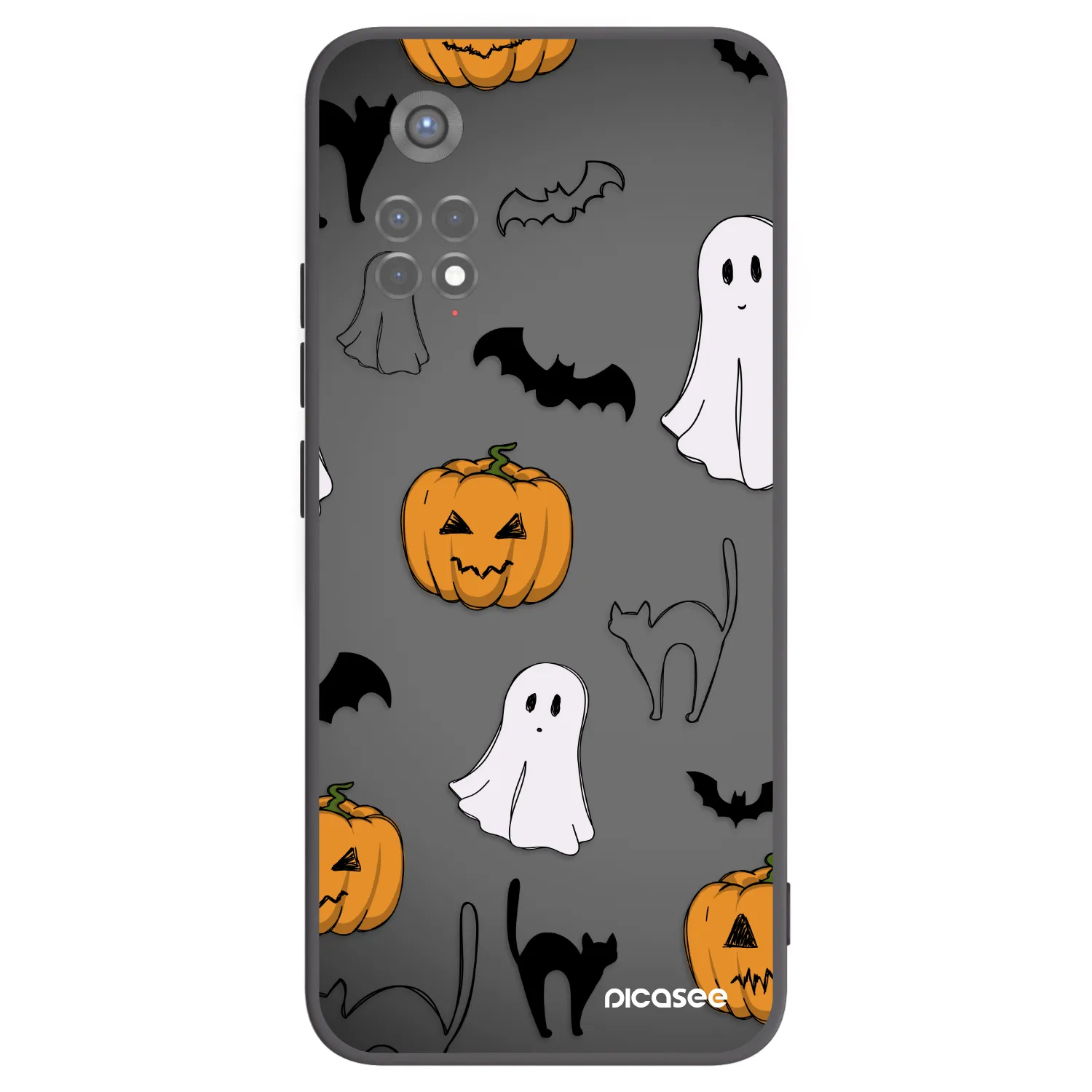 Picasee Xiaomi Redmi Note 11S 5G Hülle - Schwarzes Silikon - Spooky crew