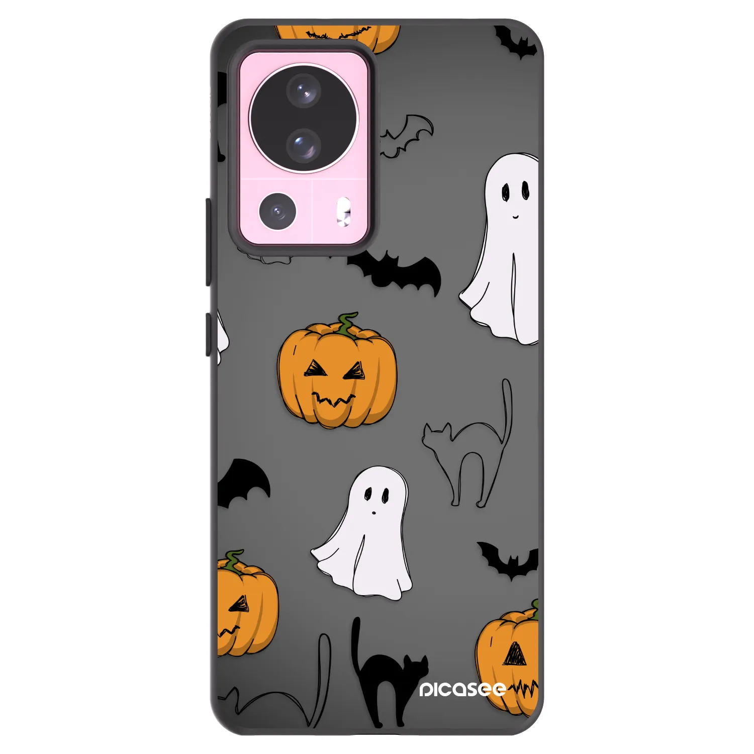 Picasee Xiaomi 13 Lite Hülle - Schwarzes Silikon - Spooky crew