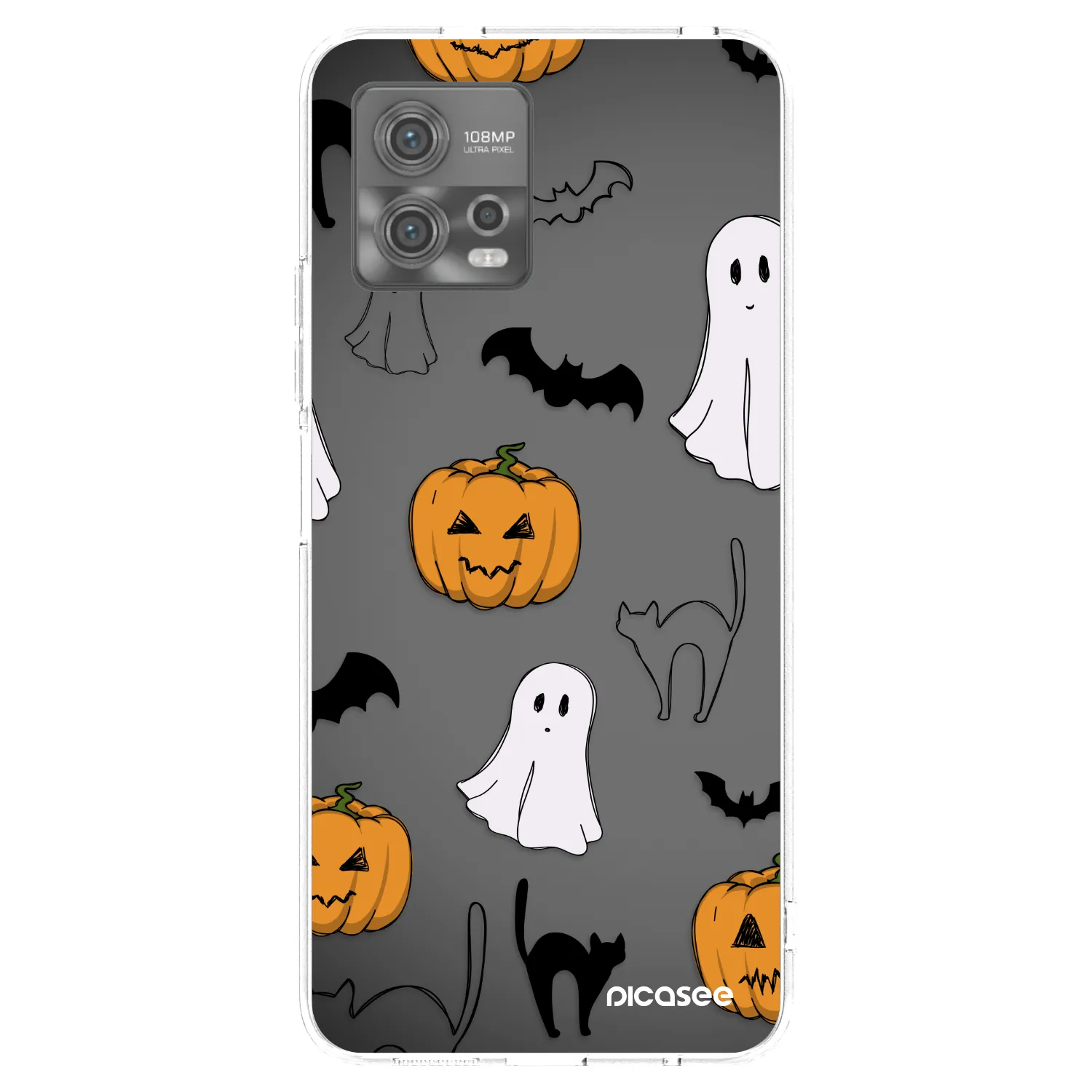 Picasee Motorola Moto G72 Hülle - Transparentes Silikon - Spooky crew
