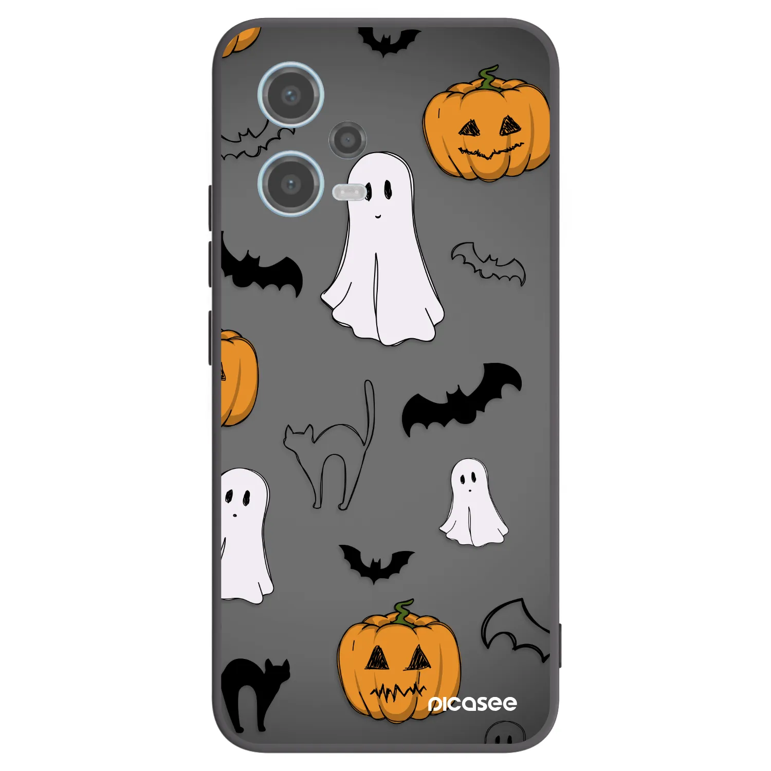 Picasee Xiaomi Redmi Note 12 5G Hülle - Schwarzes Silikon - Spooky crew