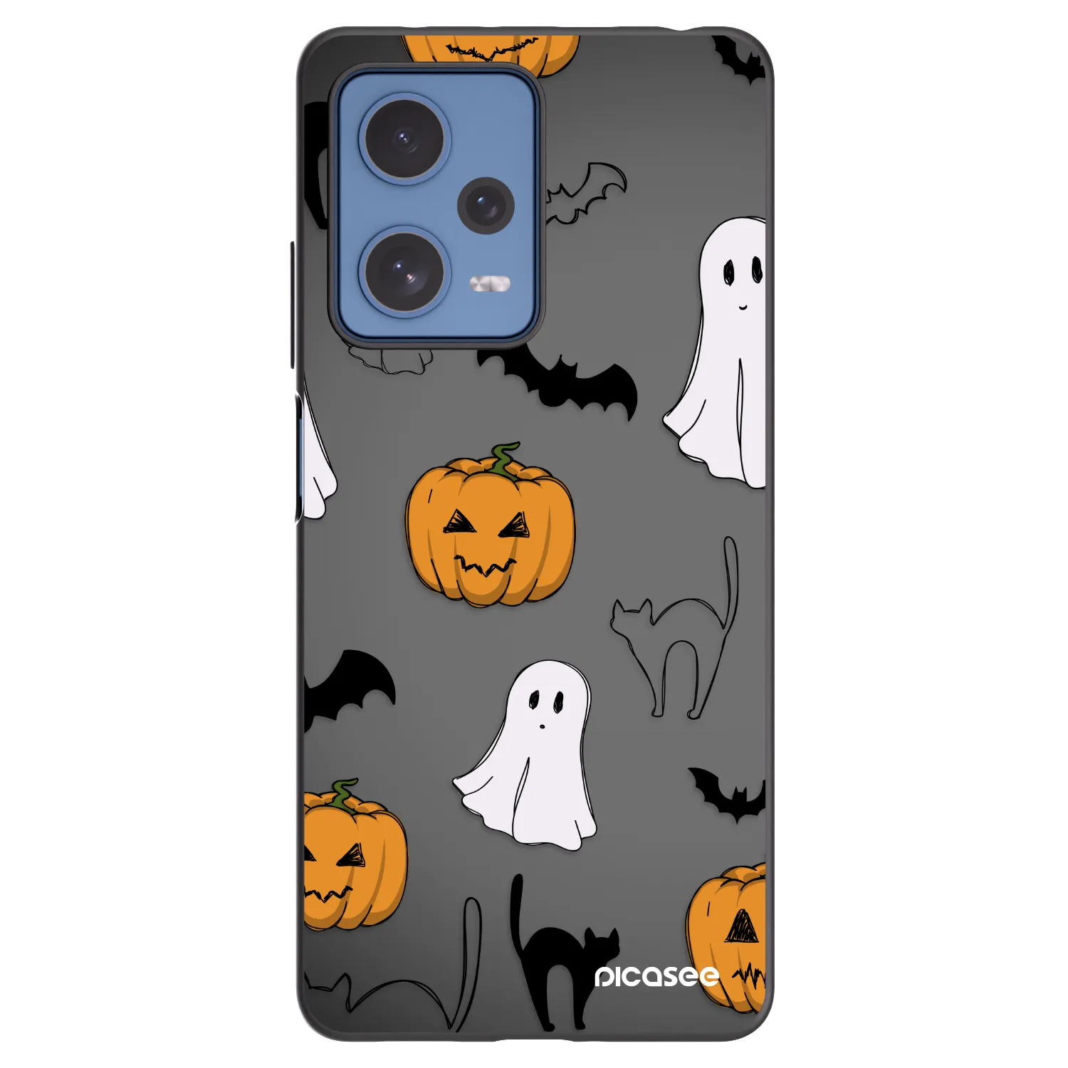 Picasee Xiaomi Redmi Note 12 Pro 5G Hülle - Schwarzes Silikon - Spooky crew
