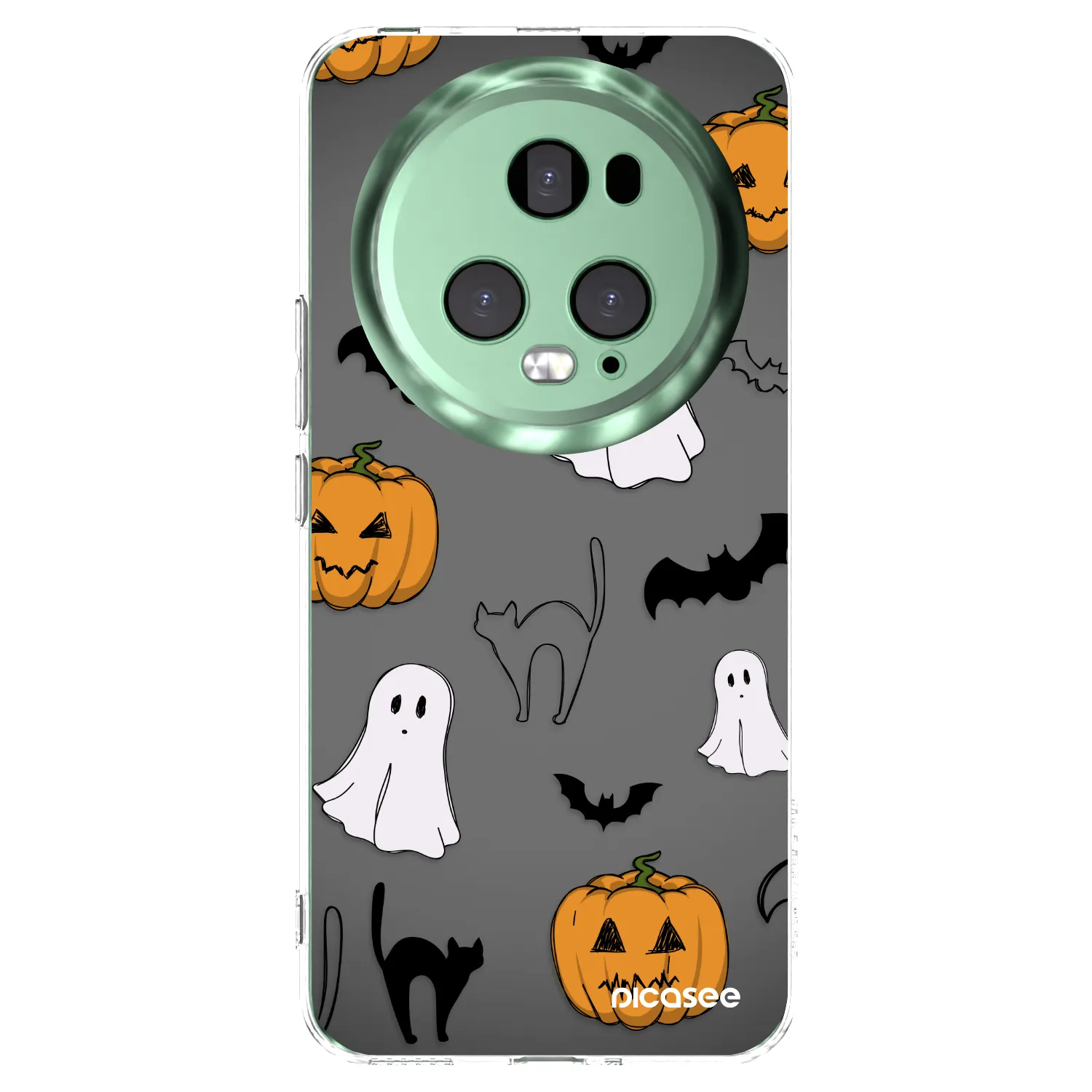 Picasee Honor Magic5 Pro Hülle - Transparentes Silikon - Spooky crew