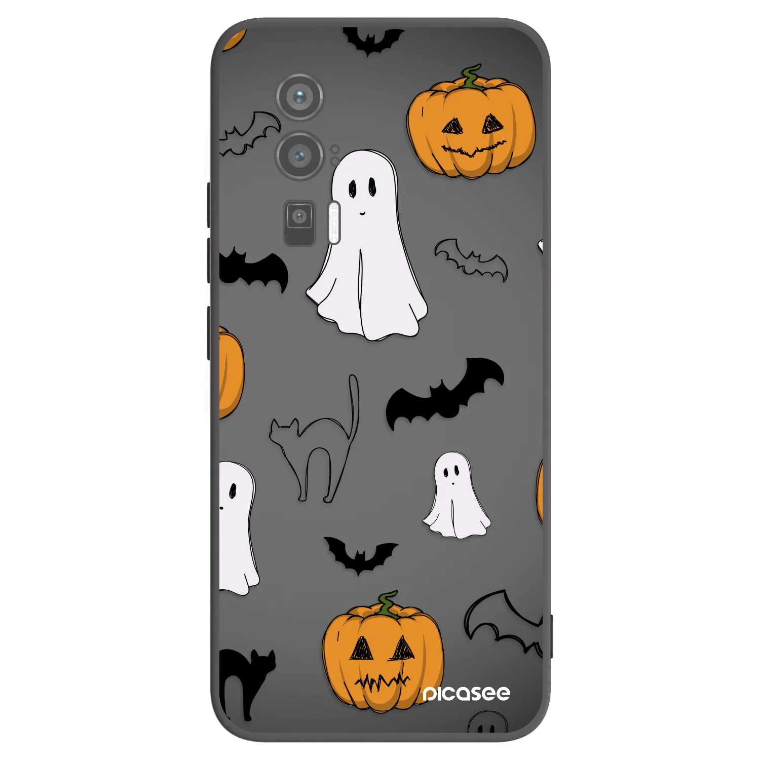 Picasee Xiaomi Poco F5 Pro 5G Hülle - Schwarzes Silikon - Spooky crew