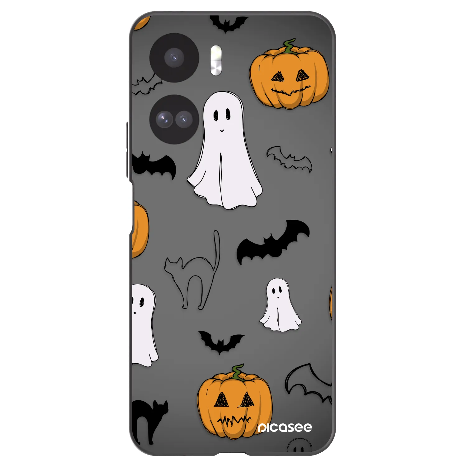 Picasee Honor 90 Lite 5G Hülle - Schwarzes Silikon - Spooky crew