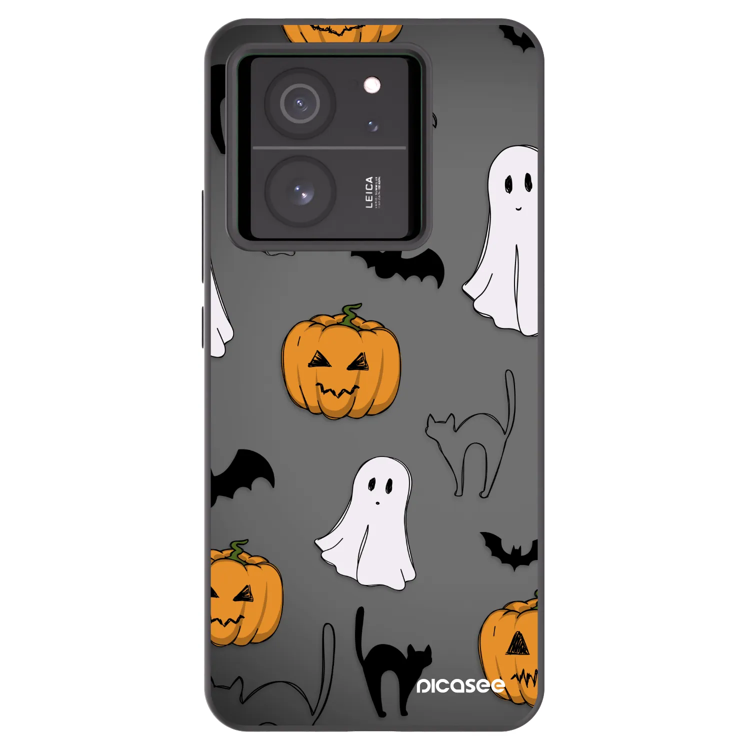 Picasee Xiaomi 13T Hülle - Schwarzes Silikon - Spooky crew