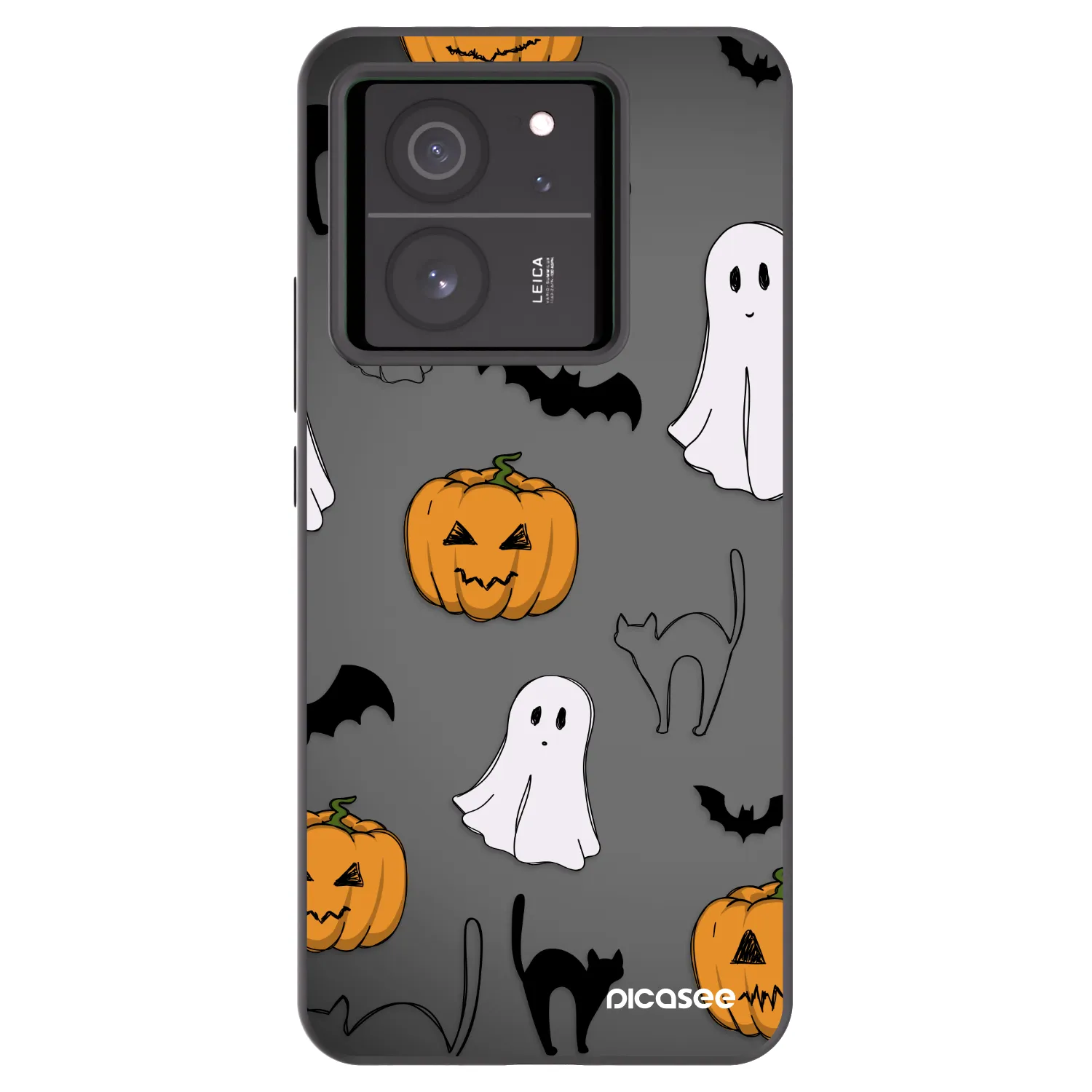Picasee Xiaomi 13T Pro Hülle - Schwarzes Silikon - Spooky crew