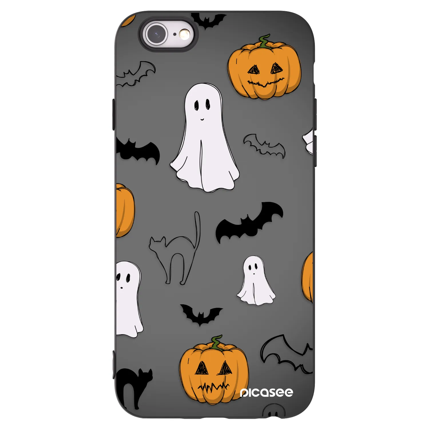 Picasee Apple iPhone 6/6S Hülle - Schwarzes Silikon - Spooky crew
