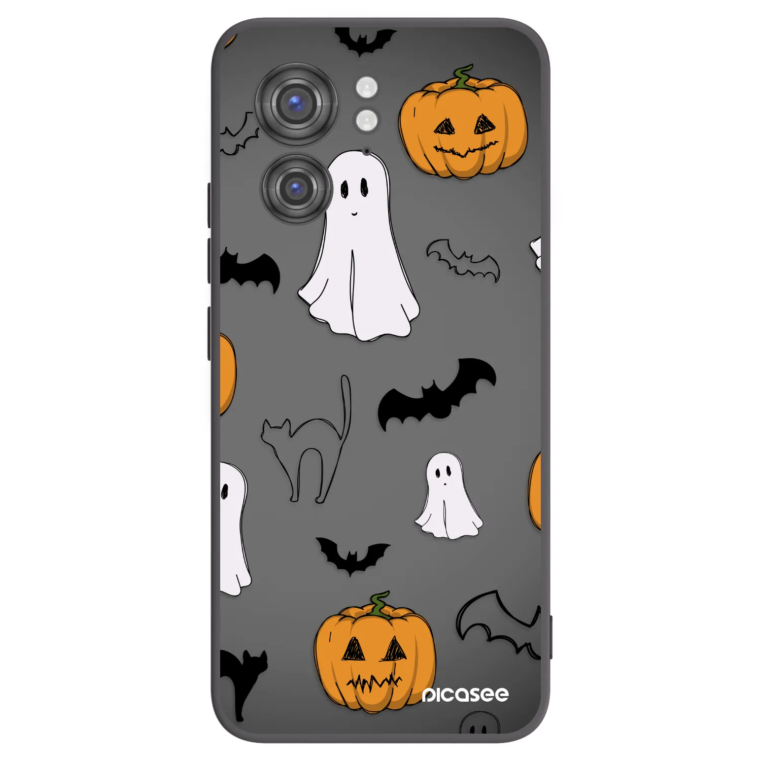 Picasee Motorola Edge 40 Hülle - Schwarzes Silikon - Spooky crew