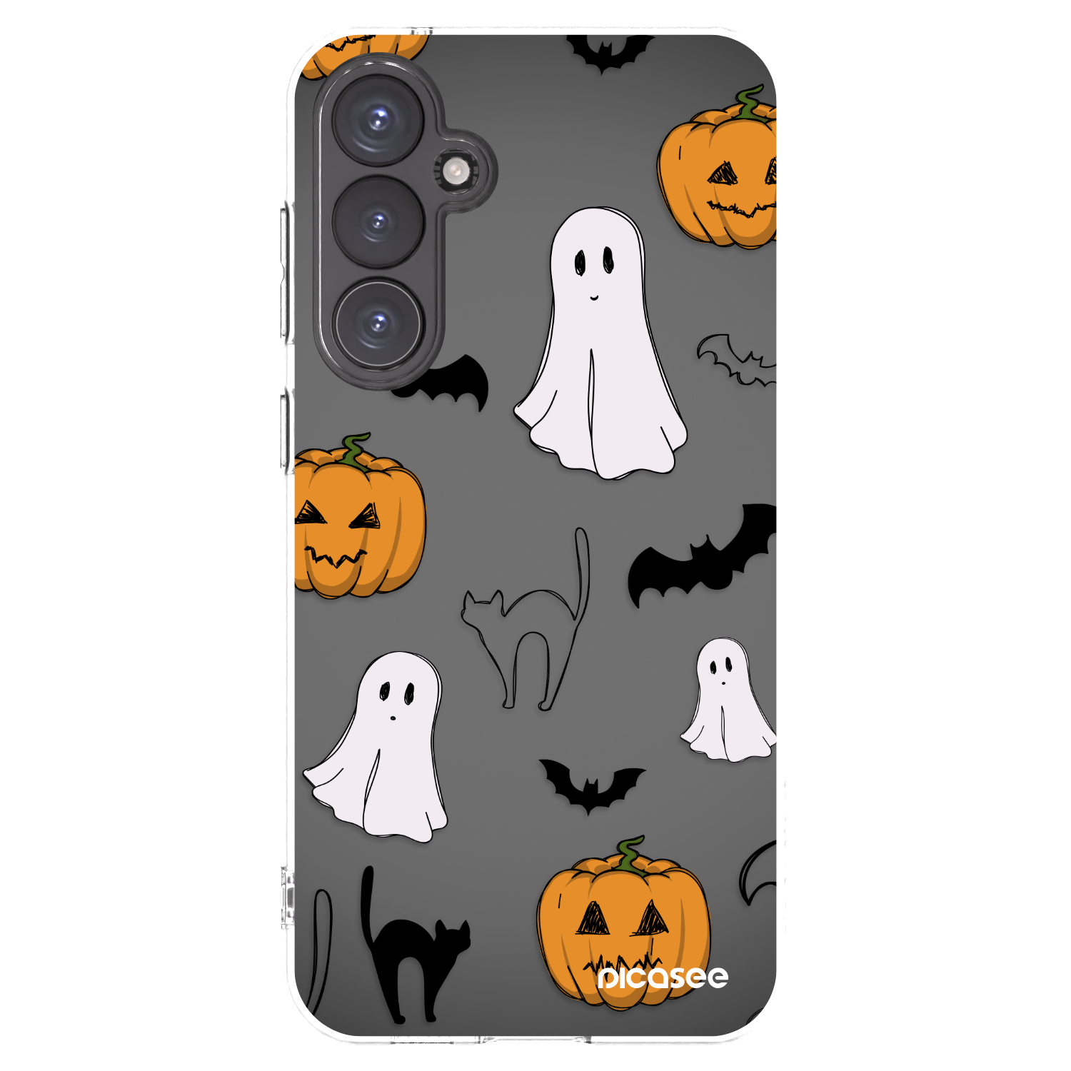 Picasee Samsung Galaxy S23 FE S711B Hülle - Transparentes Silikon - Spooky crew