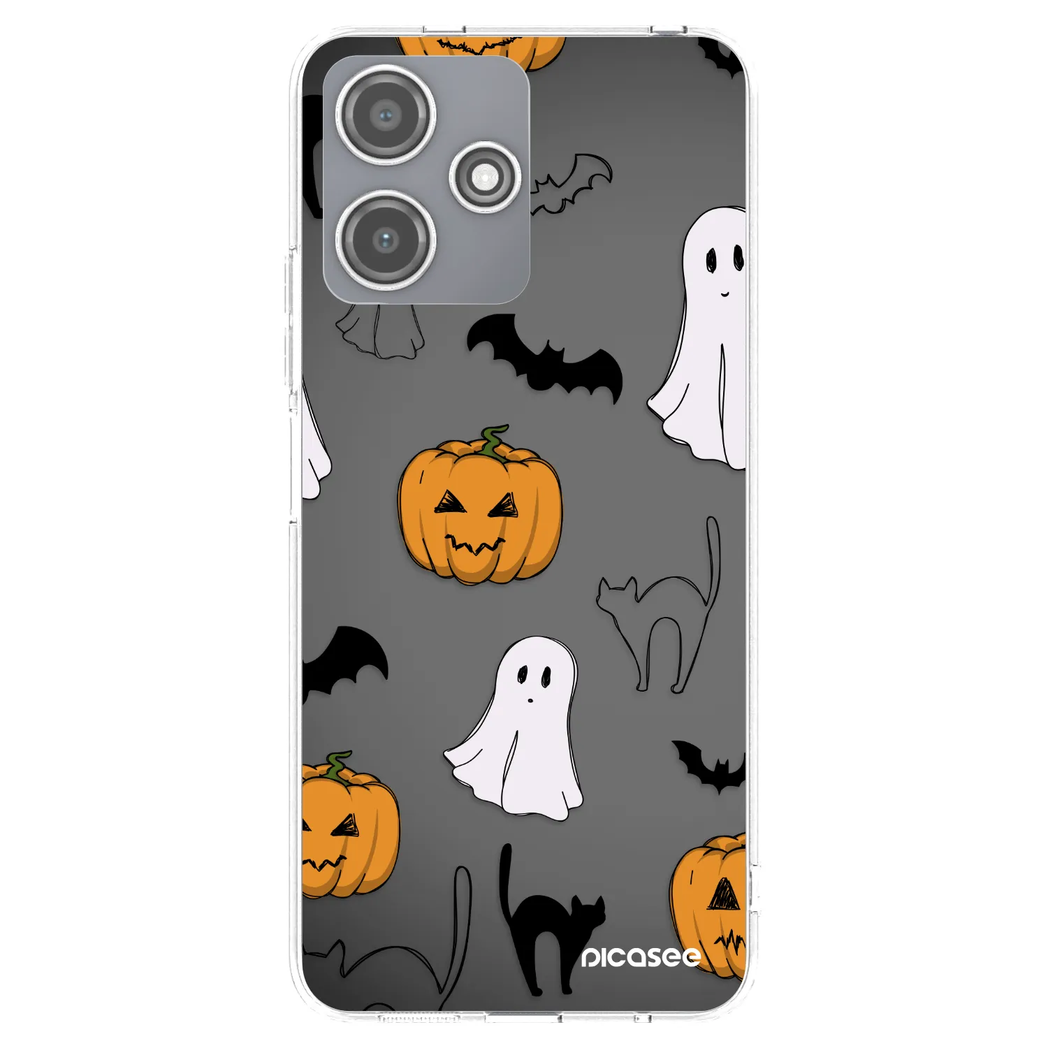 Picasee Xiaomi Redmi 12 5G Hülle - Transparentes Silikon - Spooky crew