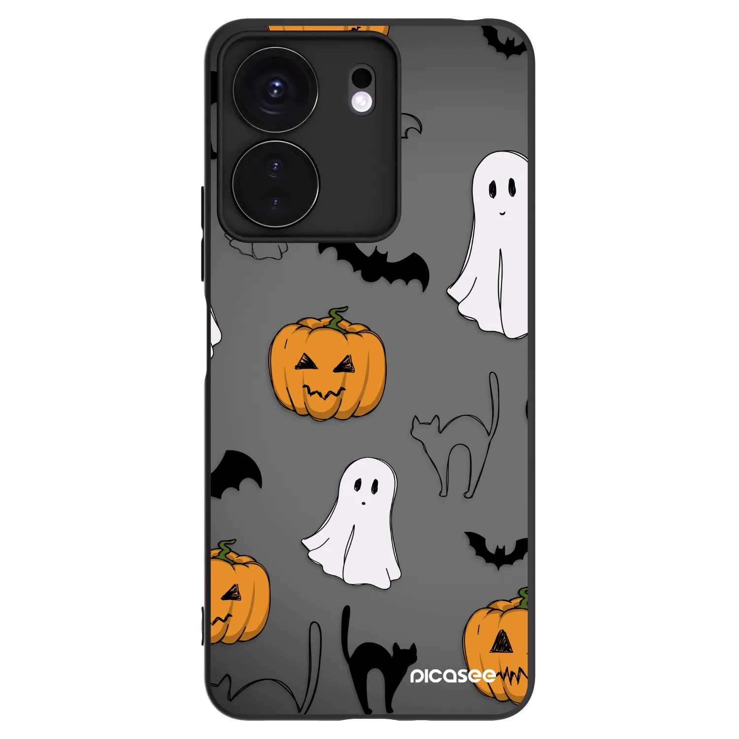 Picasee Xiaomi Redmi 13C 4G Hülle - Schwarzes Silikon - Spooky crew