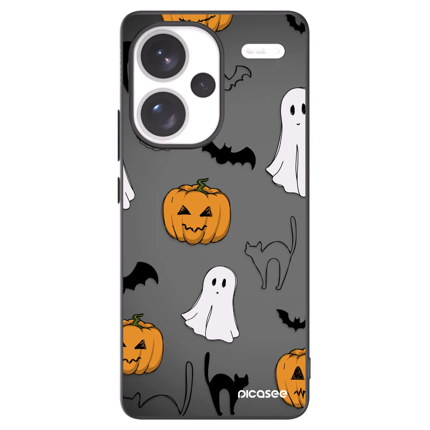 Picasee Xiaomi Redmi Note 13 Pro+ 5G Hülle - Schwarzes Silikon - Spooky crew