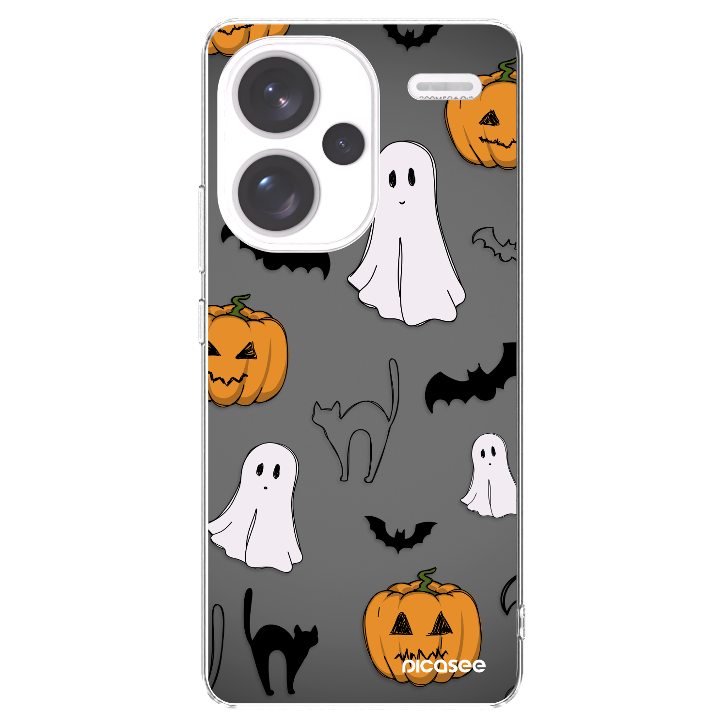 Picasee Xiaomi Redmi Note 13 Pro+ 5G Hülle - Transparentes Silikon - Spooky crew