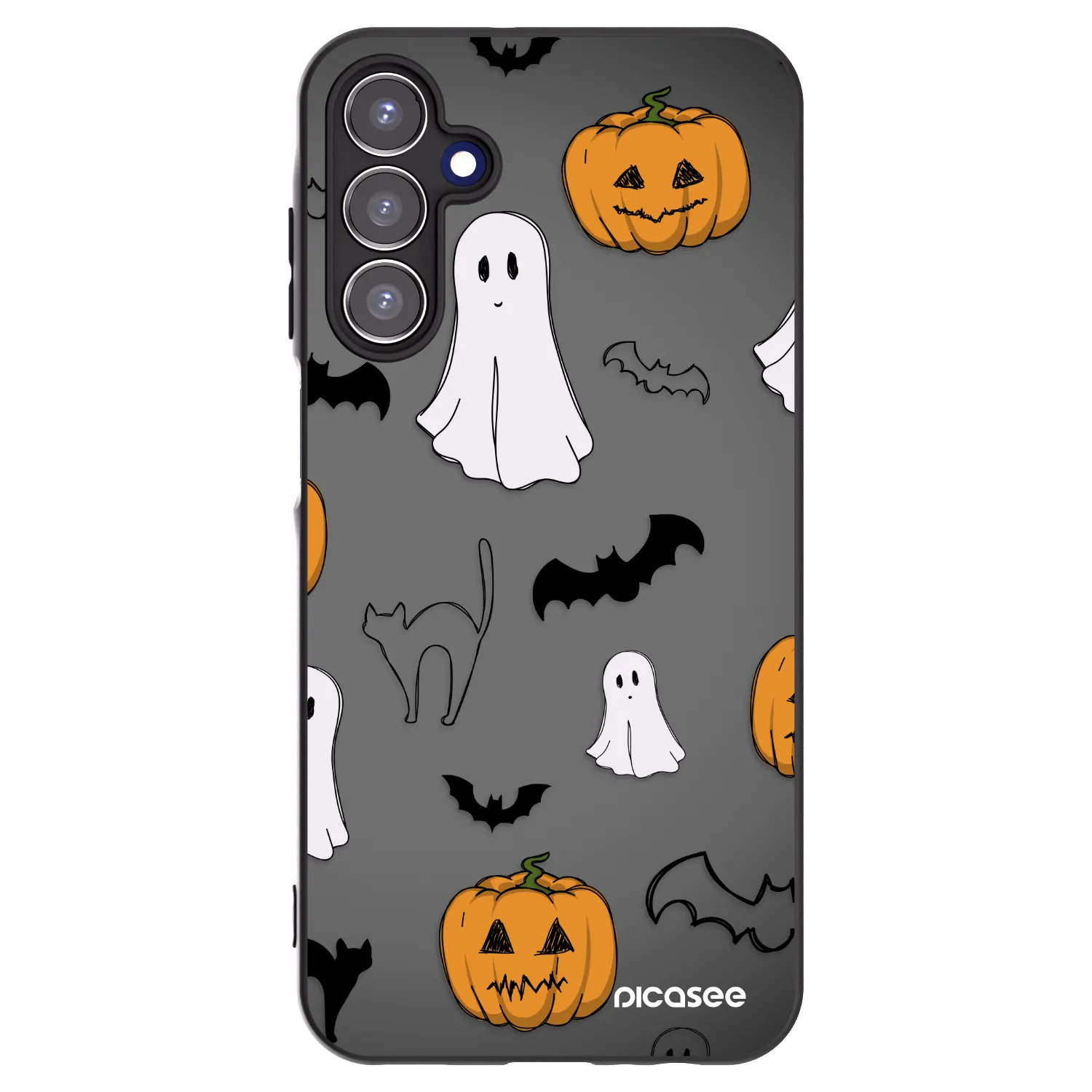 Picasee Samsung Galaxy A15 A155F 4G Hülle - Schwarzes Silikon - Spooky crew