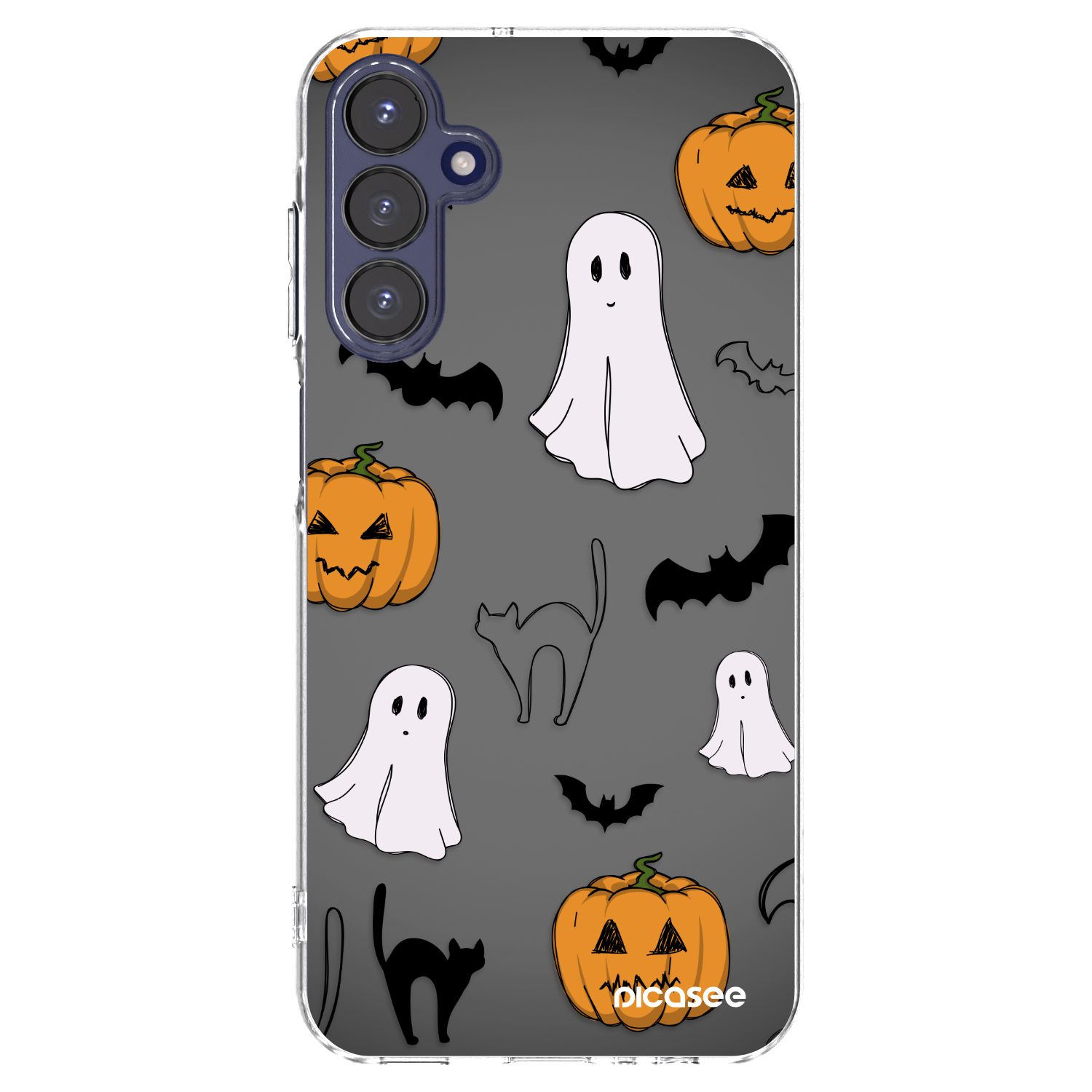 Picasee Samsung Galaxy A15 A155F 4G Hülle - Transparentes Silikon - Spooky crew