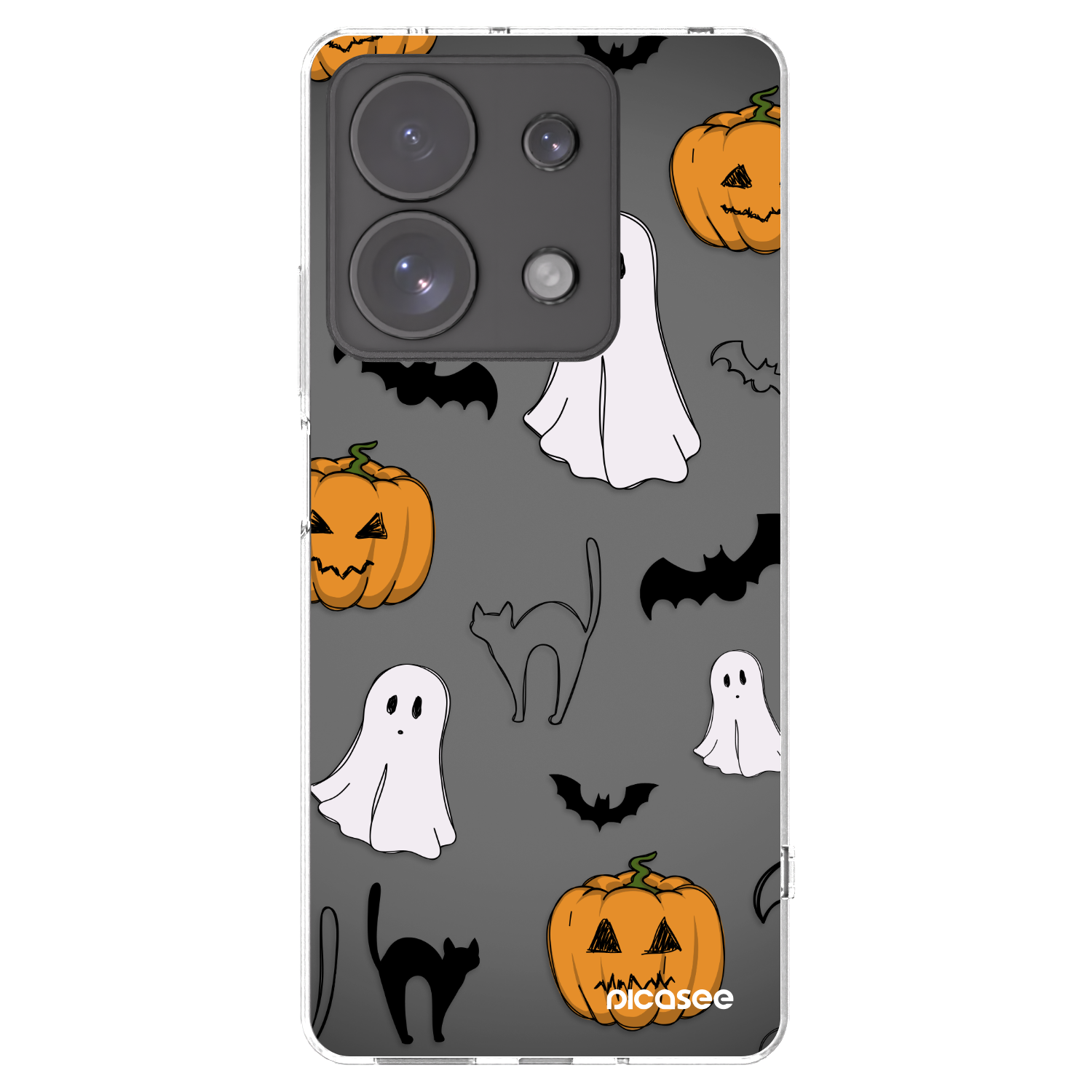 Picasee Xiaomi Redmi Note 13 Pro 4G Hülle - Transparentes Silikon - Spooky crew
