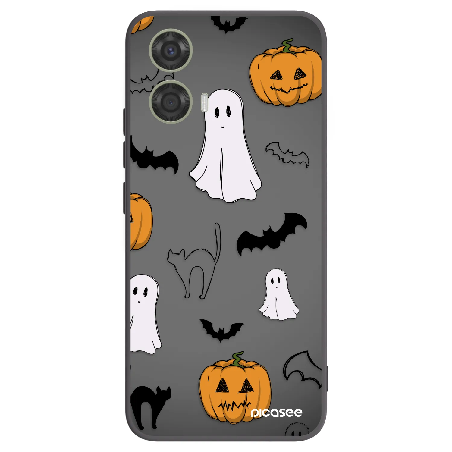 Picasee Motorola Moto G24 Hülle - Schwarzes Silikon - Spooky crew