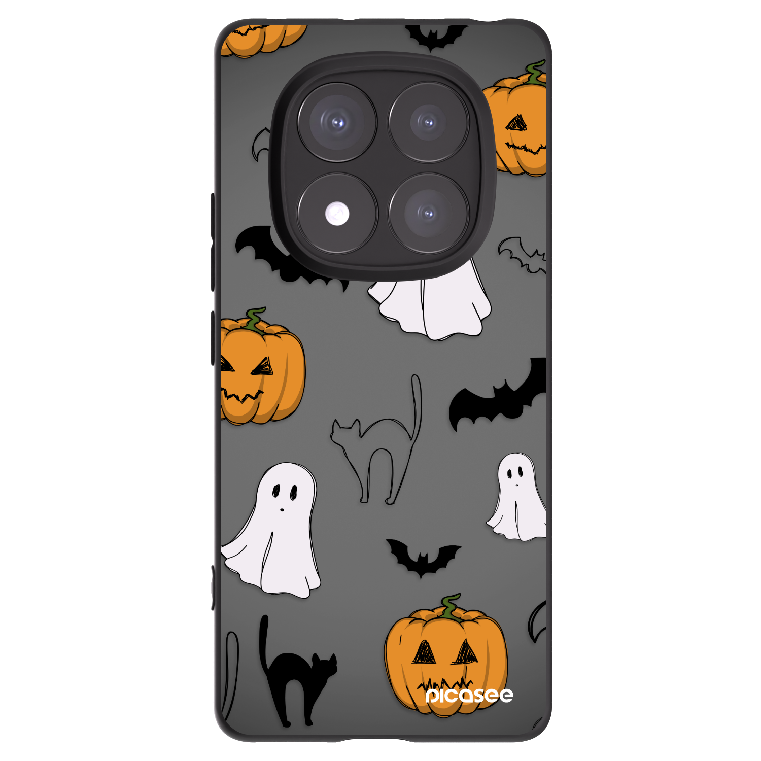 Picasee Xiaomi Redmi Note 14 Pro+ 5G Hülle - Schwarzes Silikon - Spooky crew
