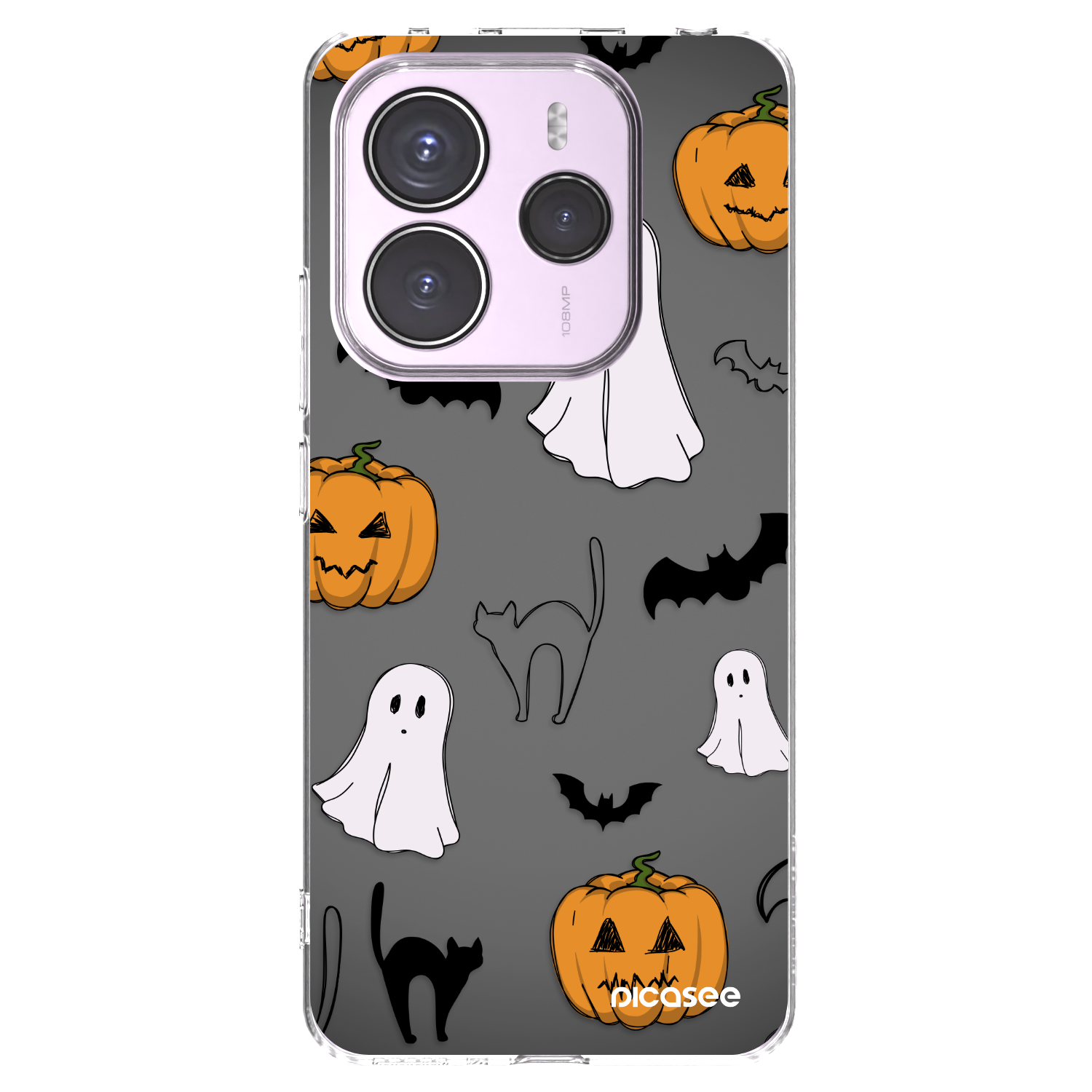 Picasee Xiaomi Redmi Note 14 5G Hülle - Transparentes Silikon - Spooky crew