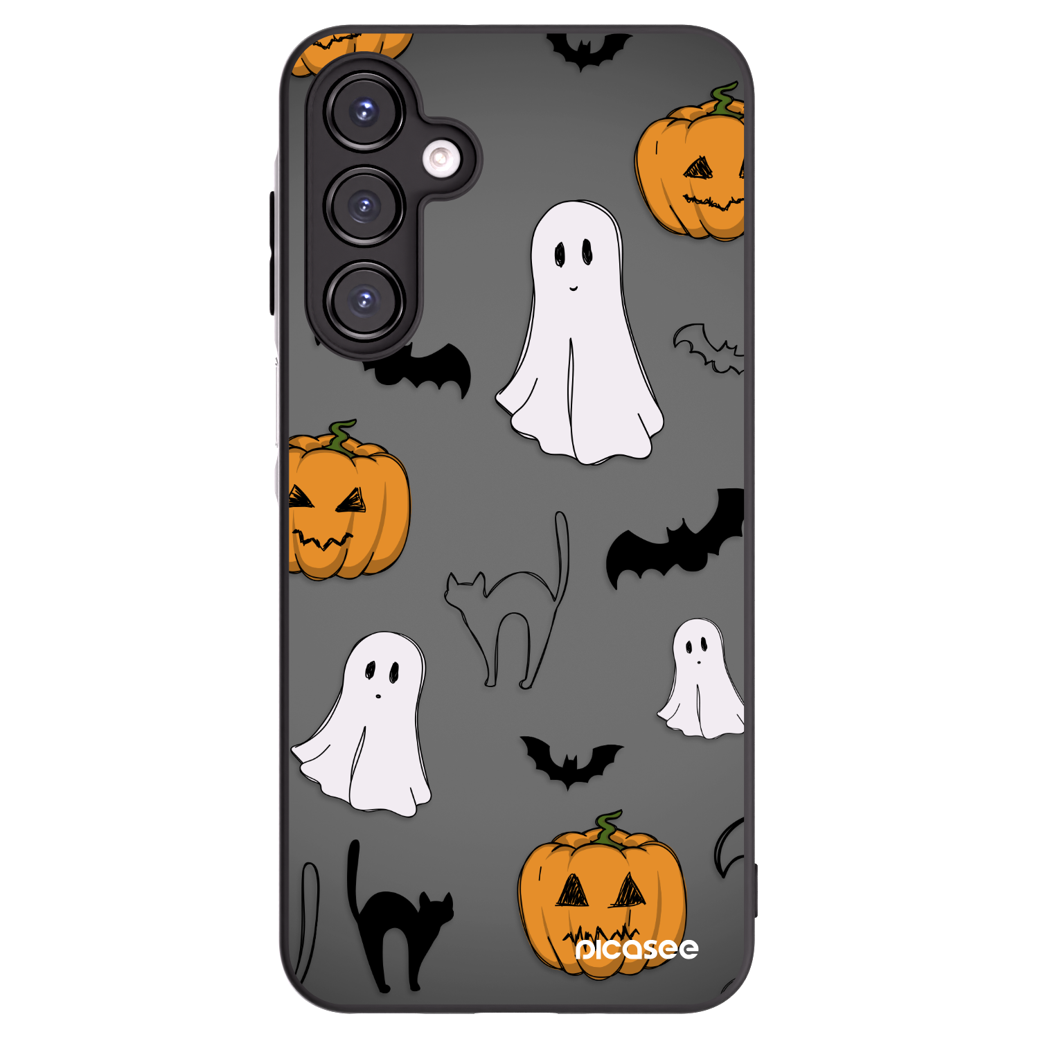 Picasee Samsung Galaxy A16 5G Hülle - Schwarzes Silikon - Spooky crew