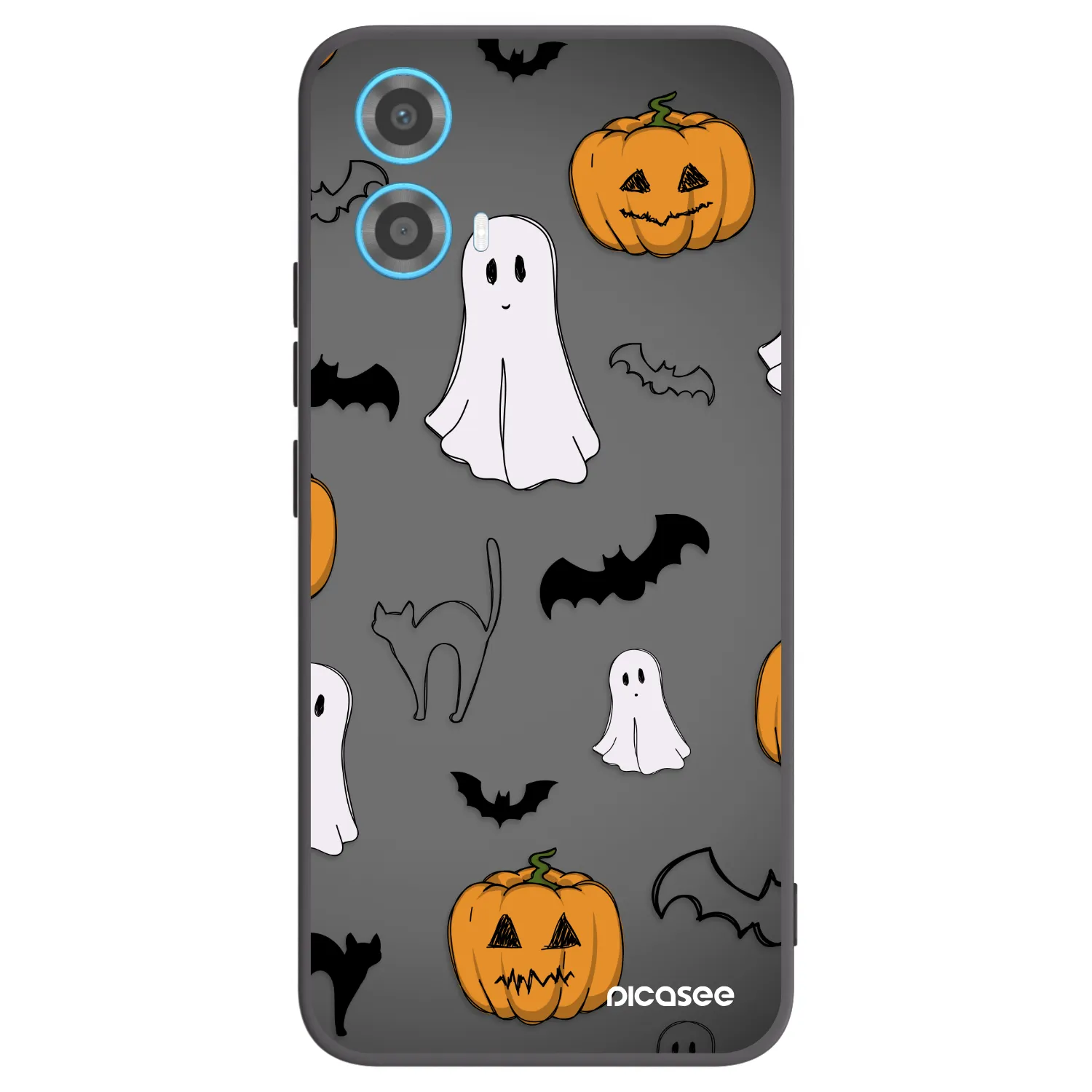 Picasee Motorola Moto G34 5G Hülle - Schwarzes Silikon - Spooky crew